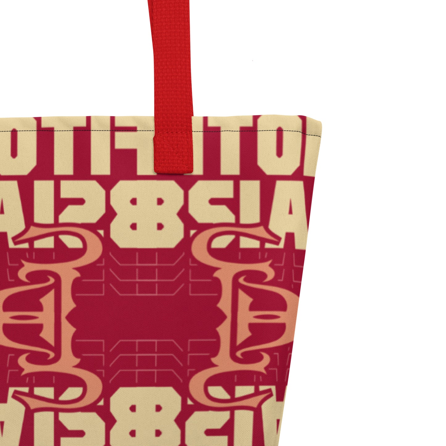 Logo All-Over Print Large Tote Bag