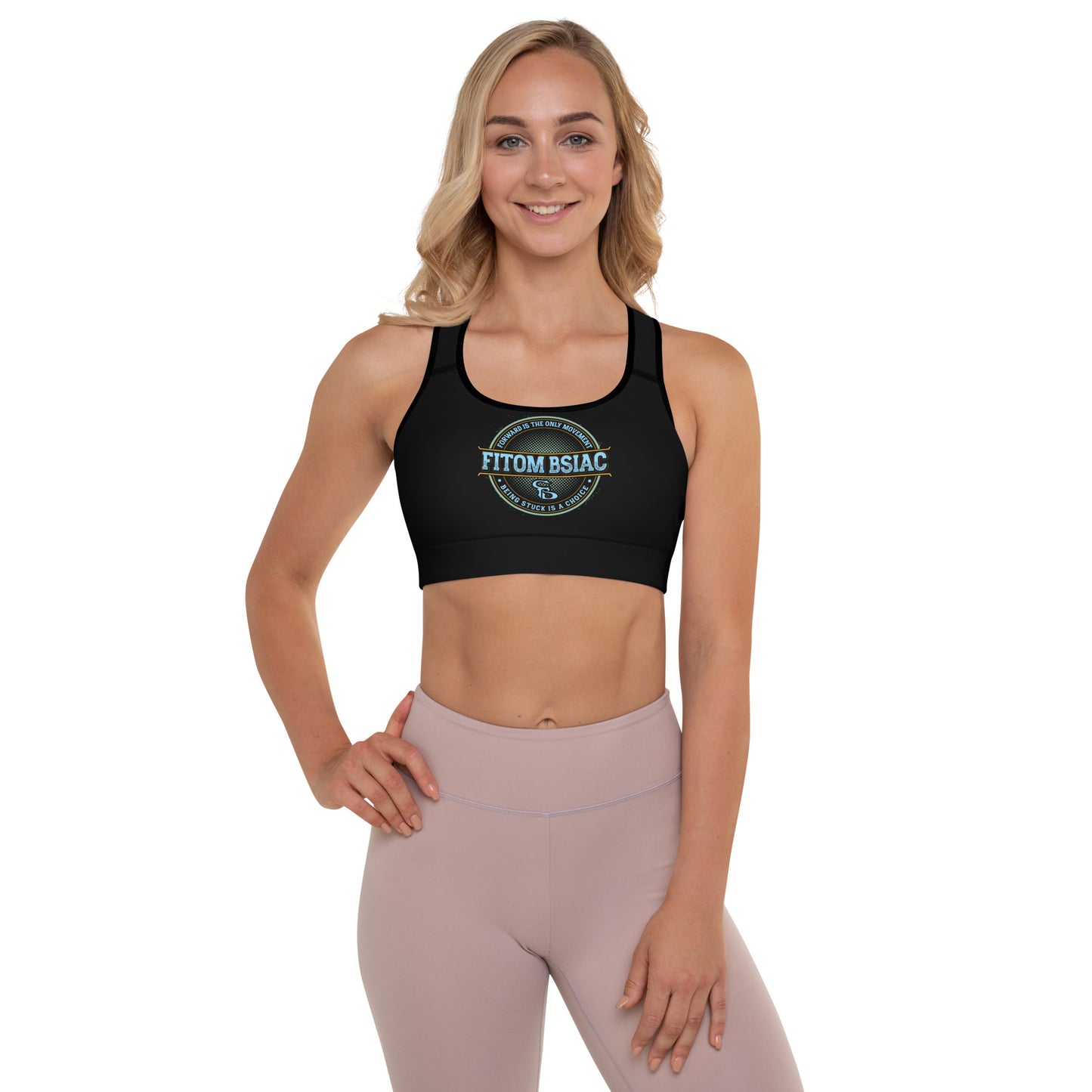 Padded Sports Bra (Black)