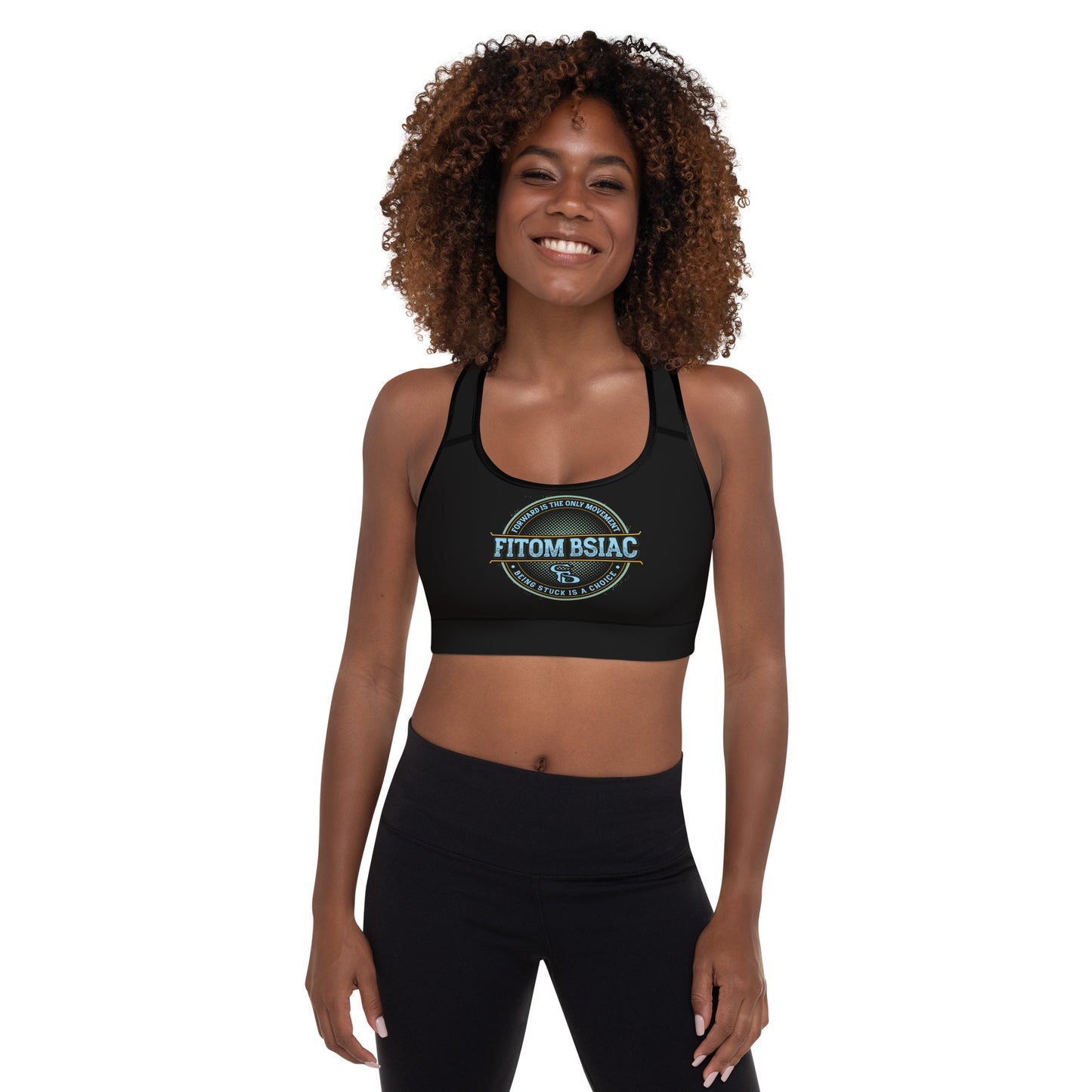 Padded Sports Bra (Black)