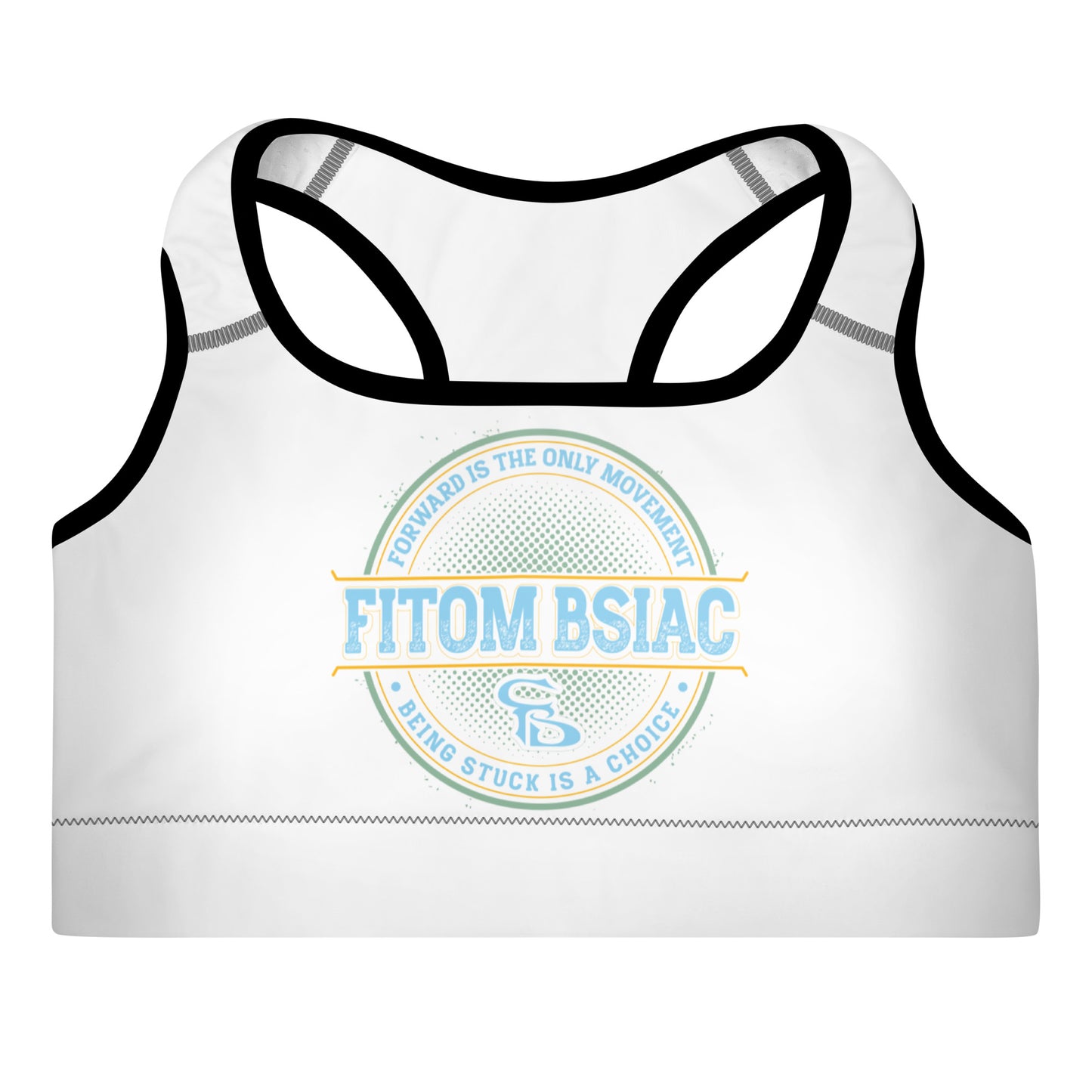 Padded Sports Bra (White)