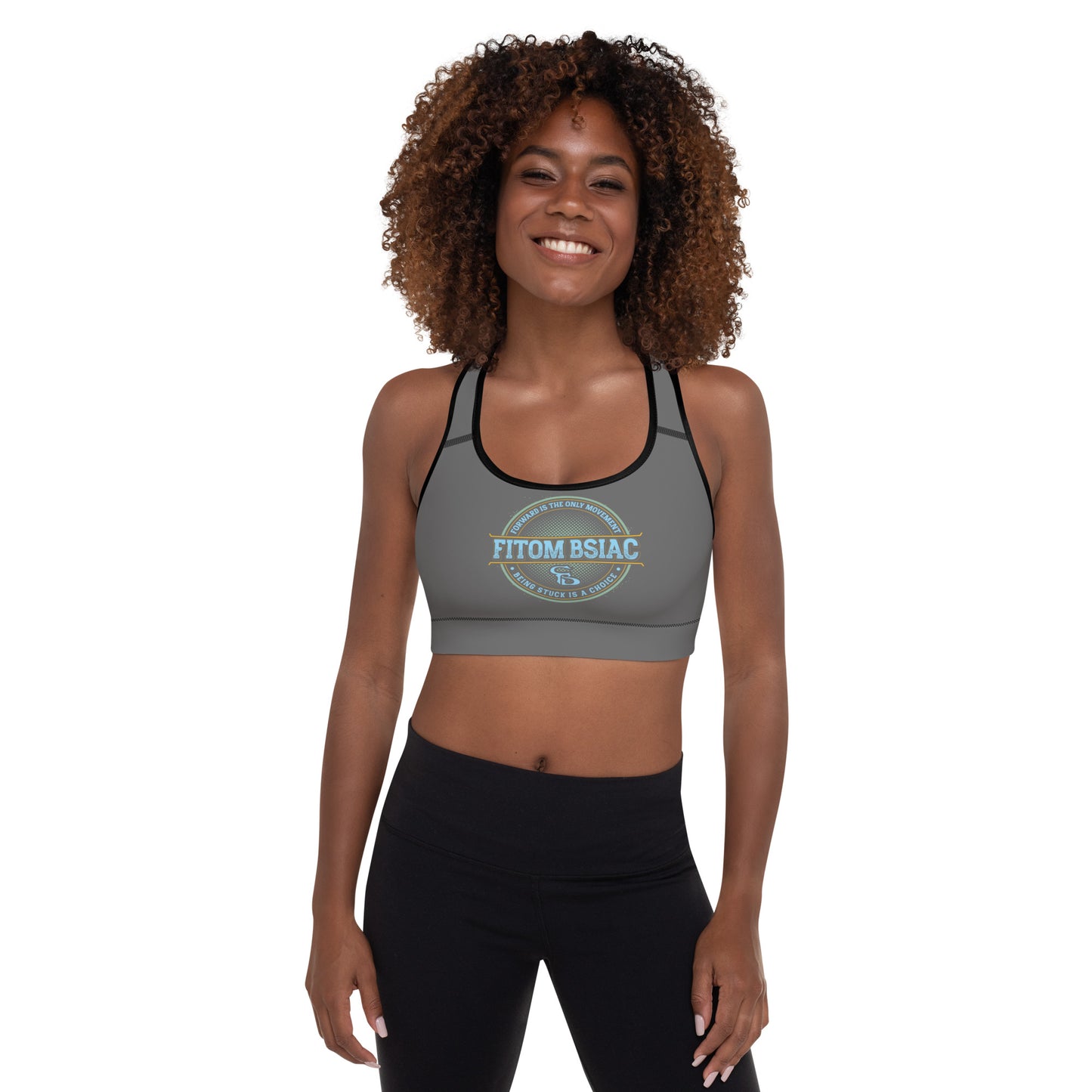 Padded Sports Bra (Charcoal Grey)