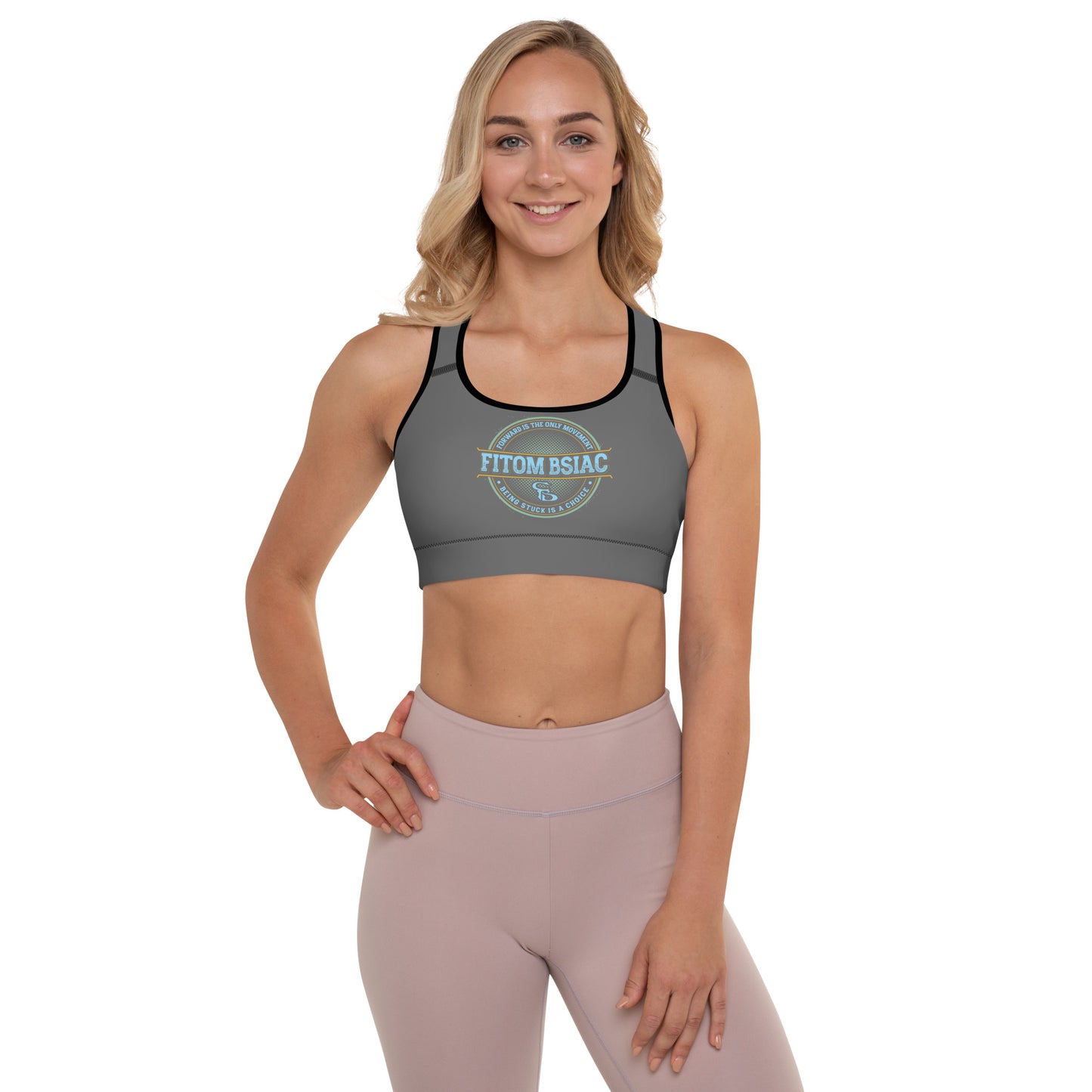 Padded Sports Bra (Charcoal Grey)
