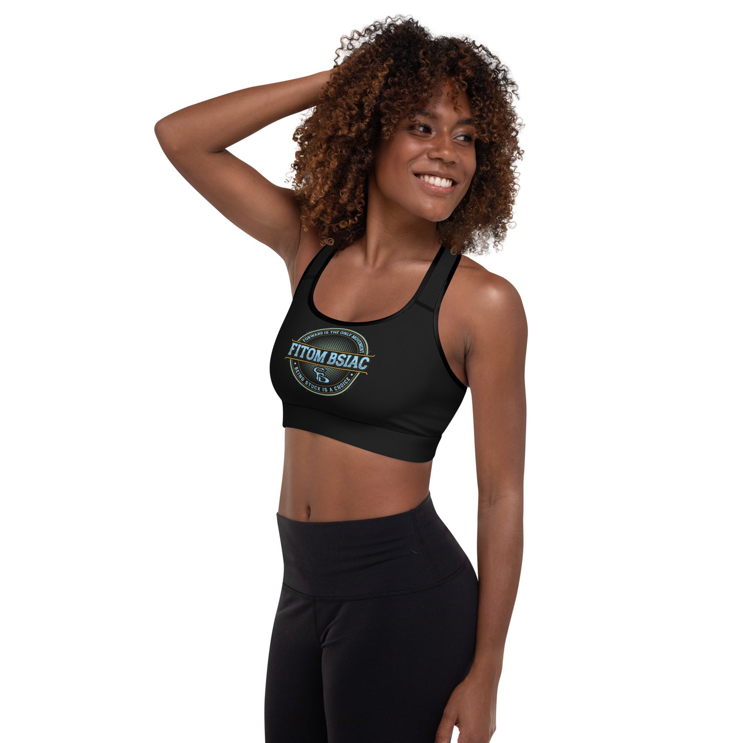 Padded Sports Bra (Black)