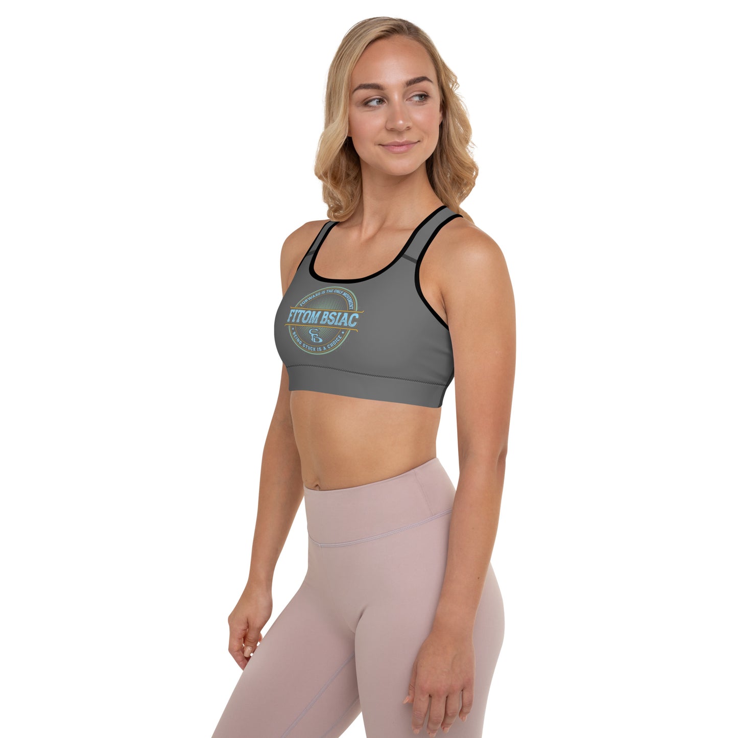 Padded Sports Bra (Charcoal Grey)