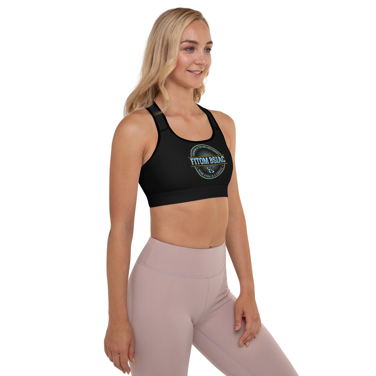 Padded Sports Bra (Black)