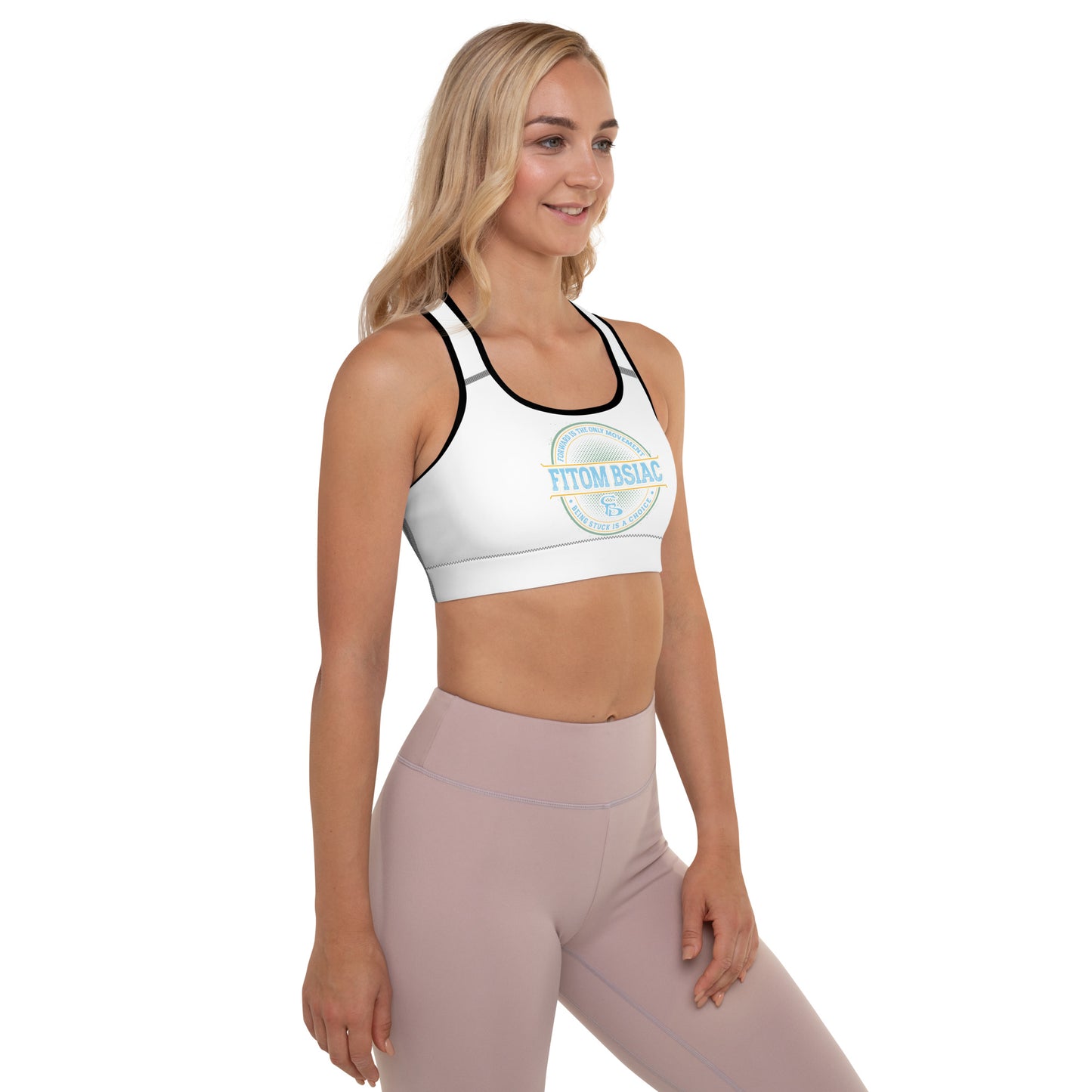 Padded Sports Bra (White)