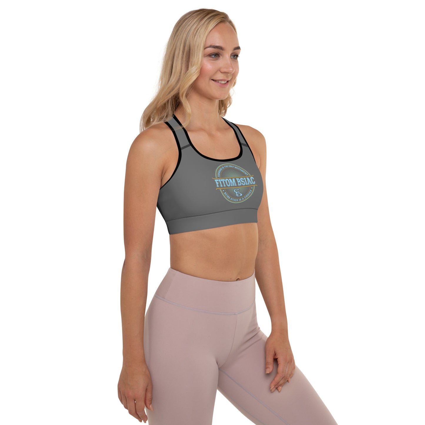 Padded Sports Bra (Charcoal Grey)