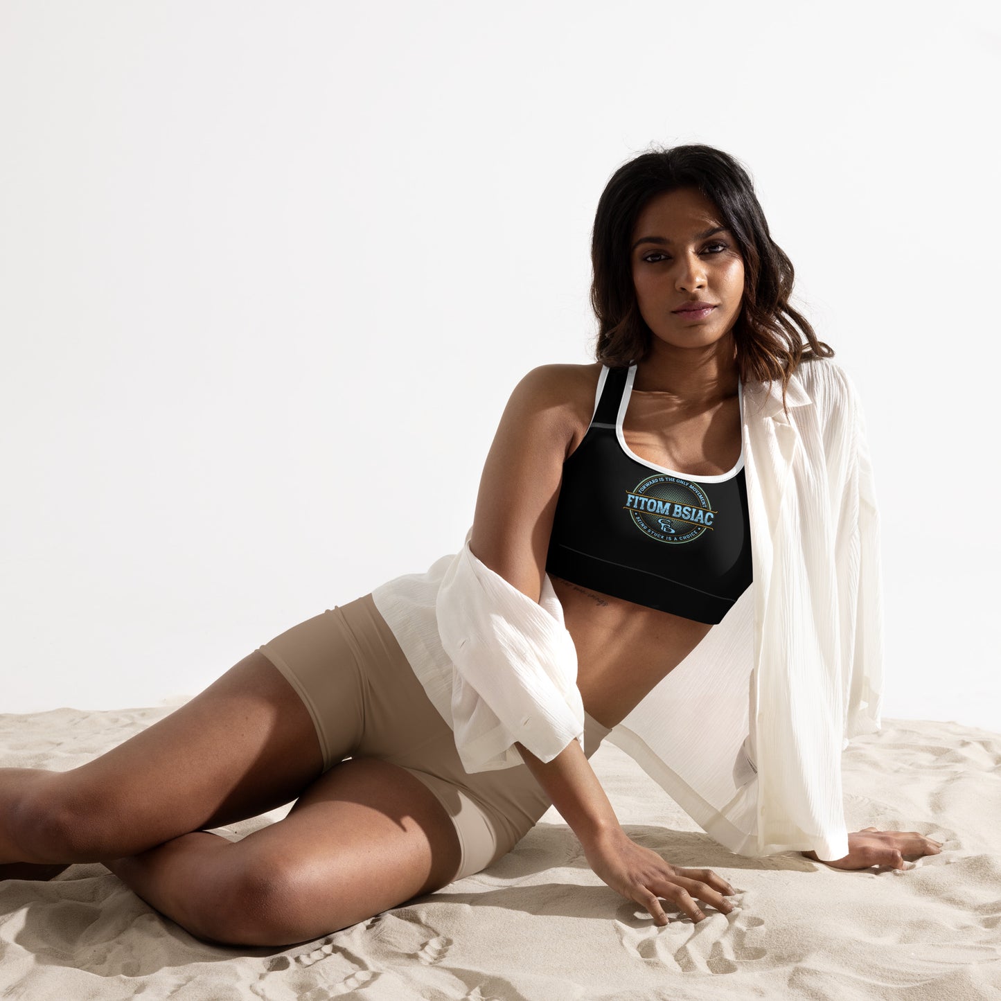 Padded Sports Bra (Black)