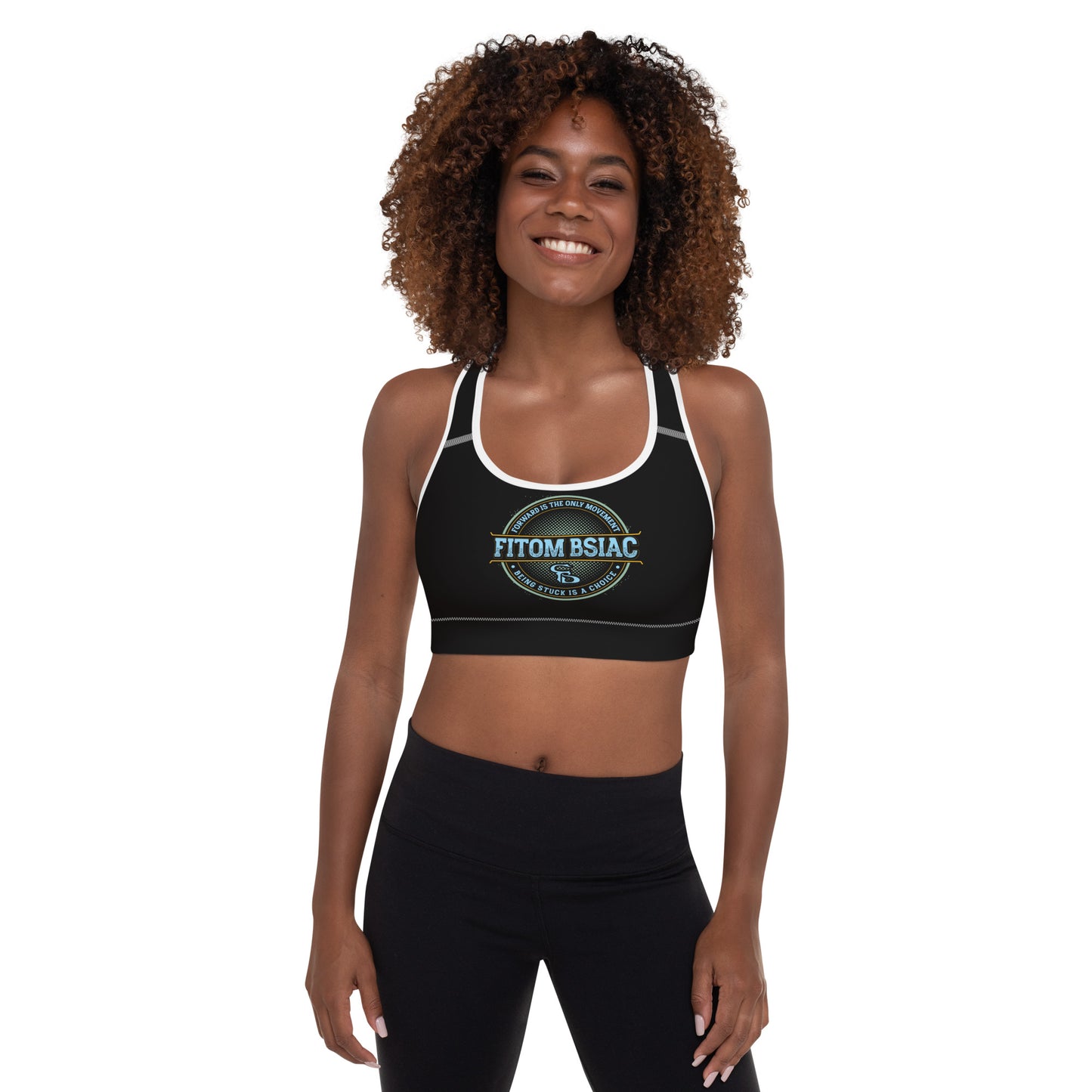 Padded Sports Bra (Black)