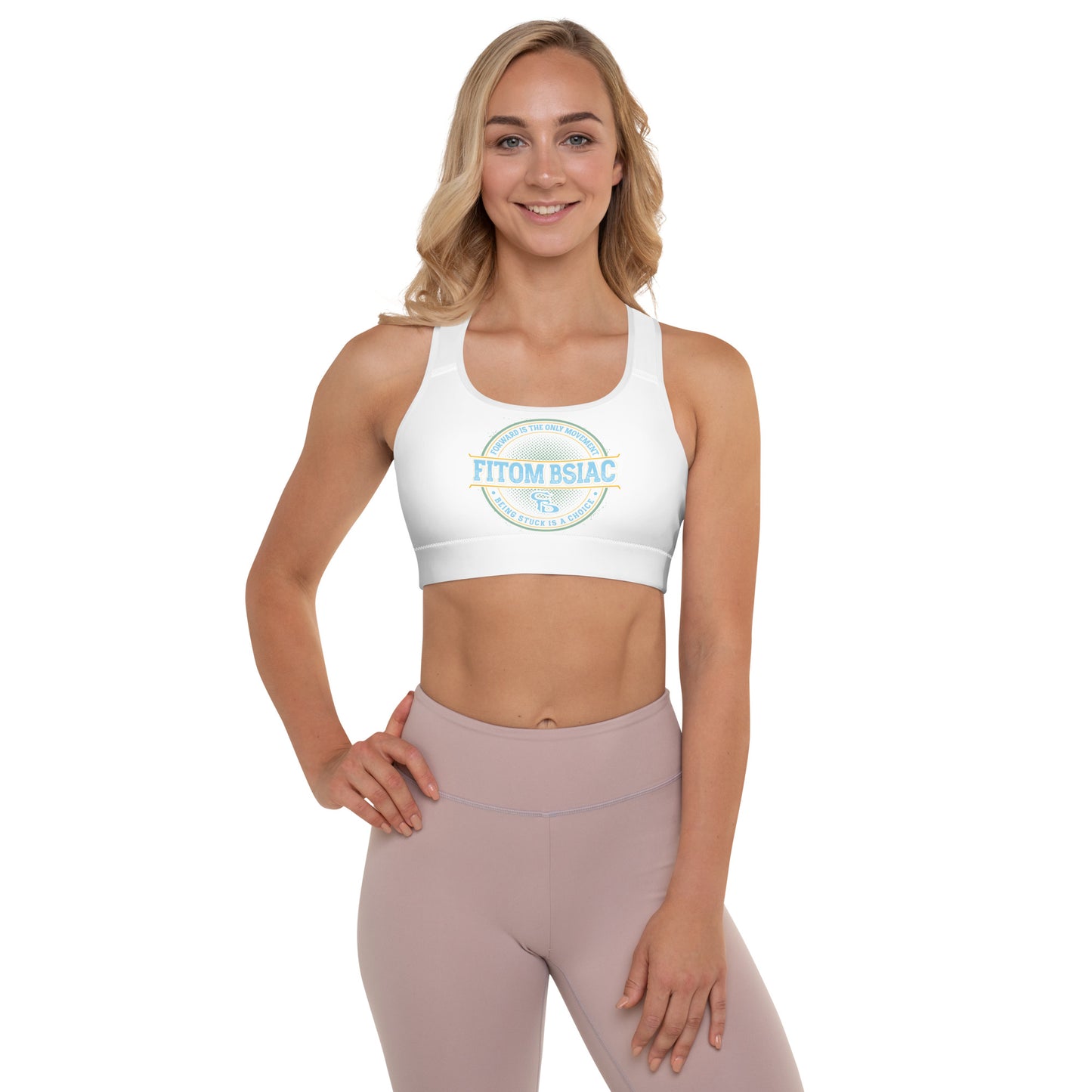 Padded Sports Bra (White)