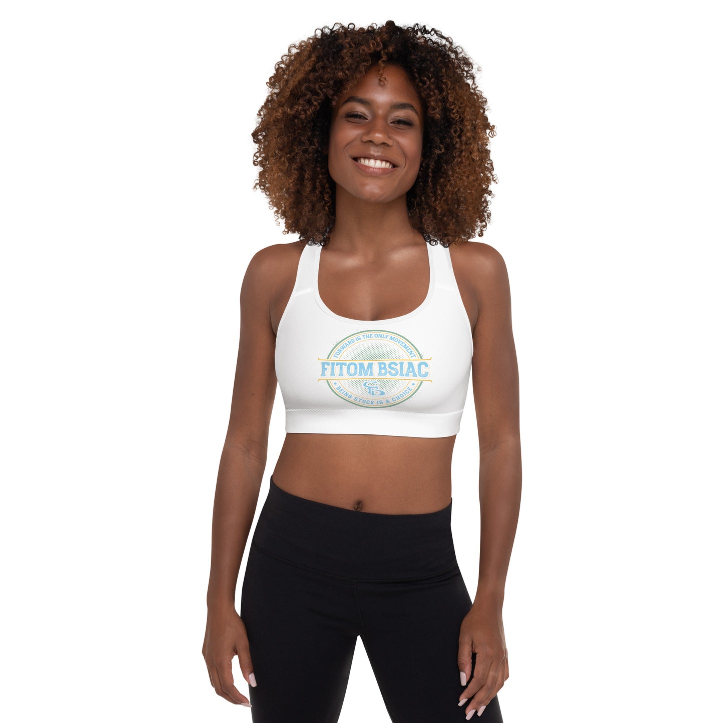 Padded Sports Bra (White)