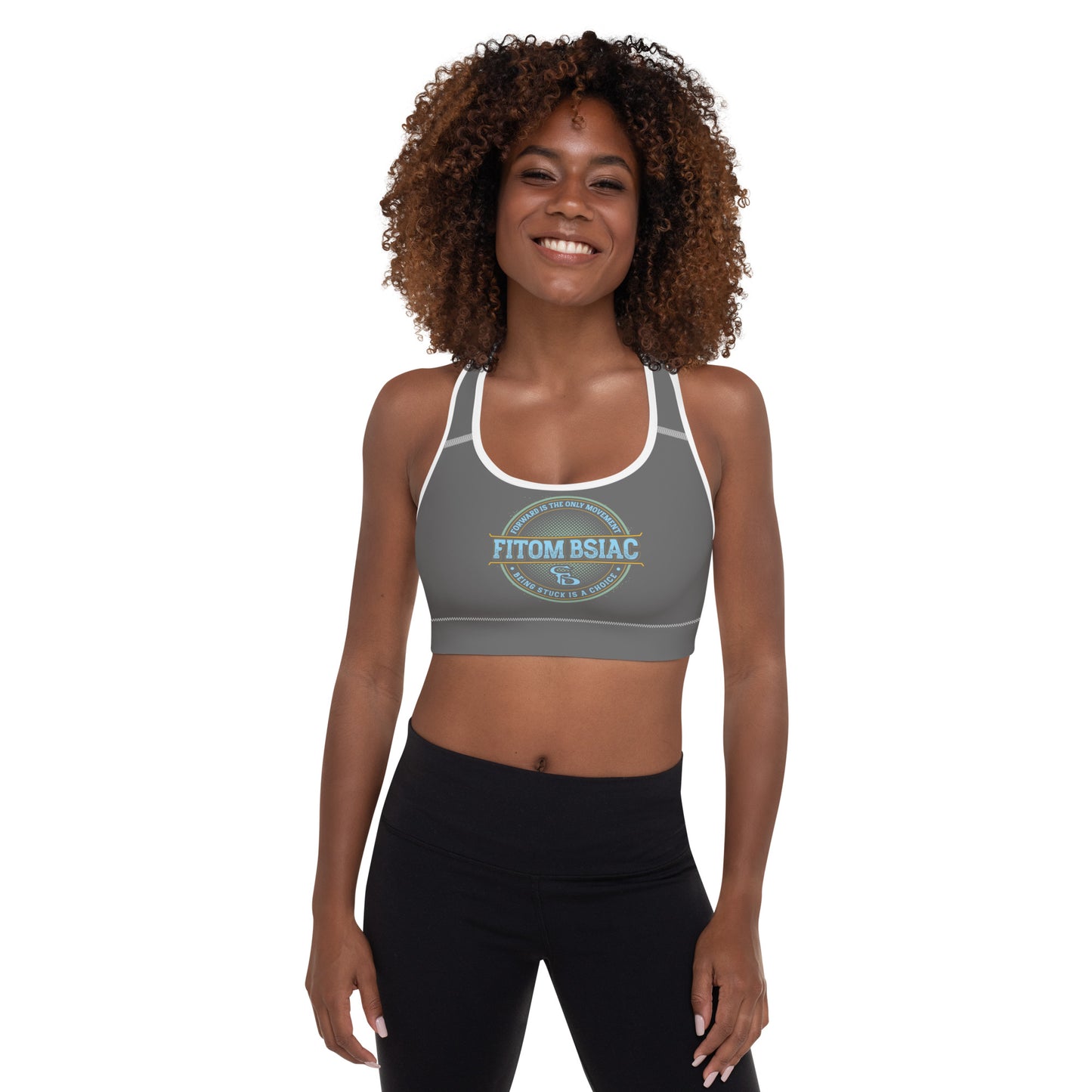 Padded Sports Bra (Charcoal Grey)