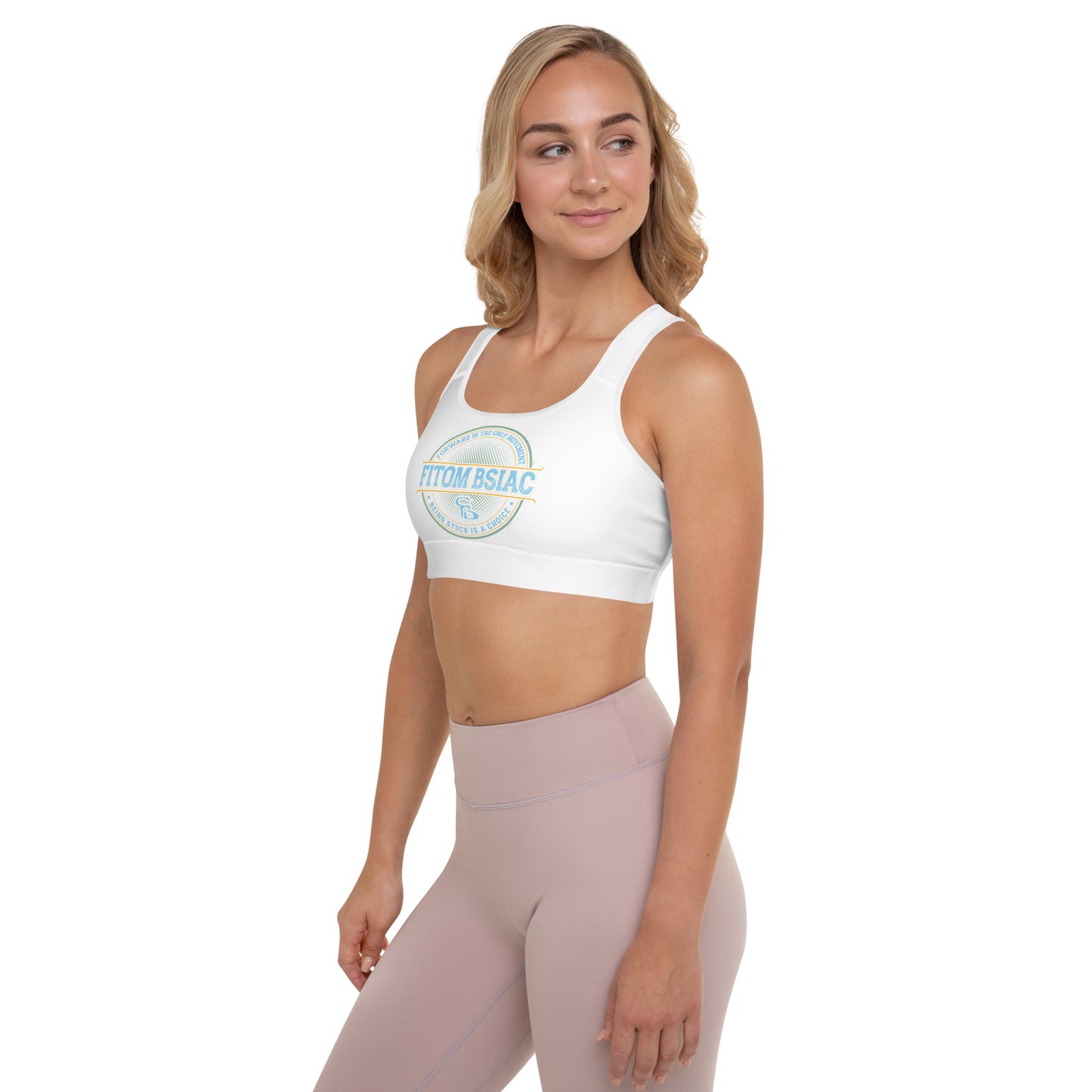 Padded Sports Bra (White)