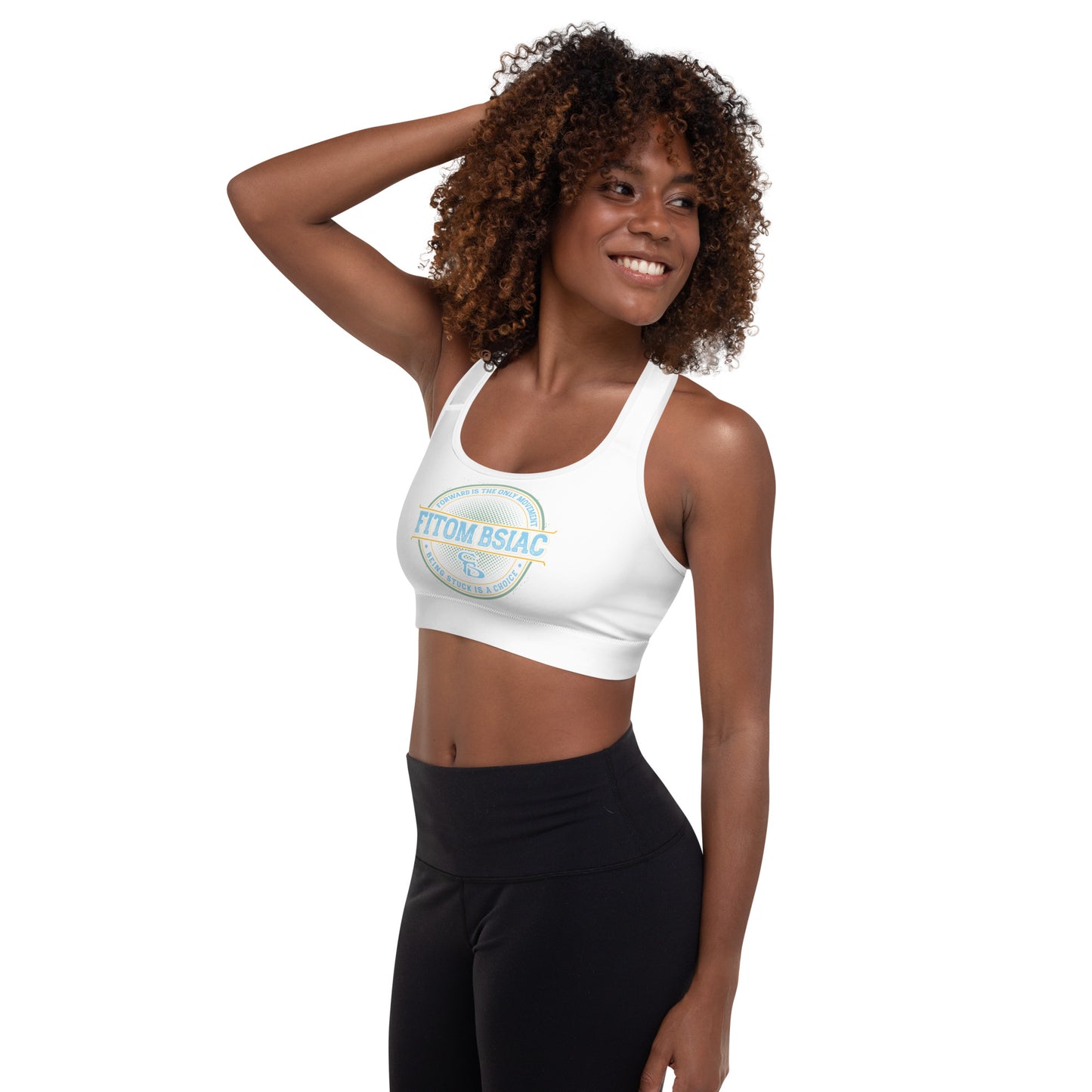 Padded Sports Bra (White)
