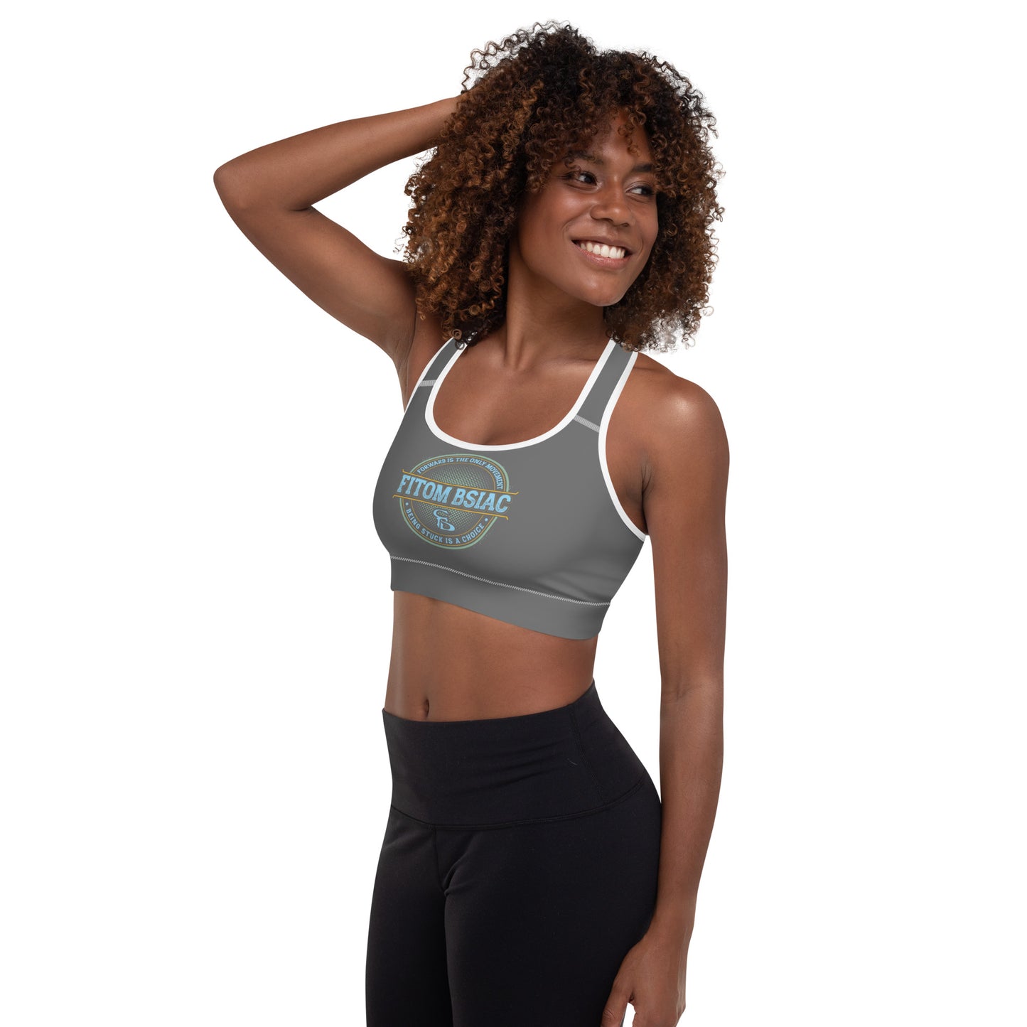 Padded Sports Bra (Charcoal Grey)