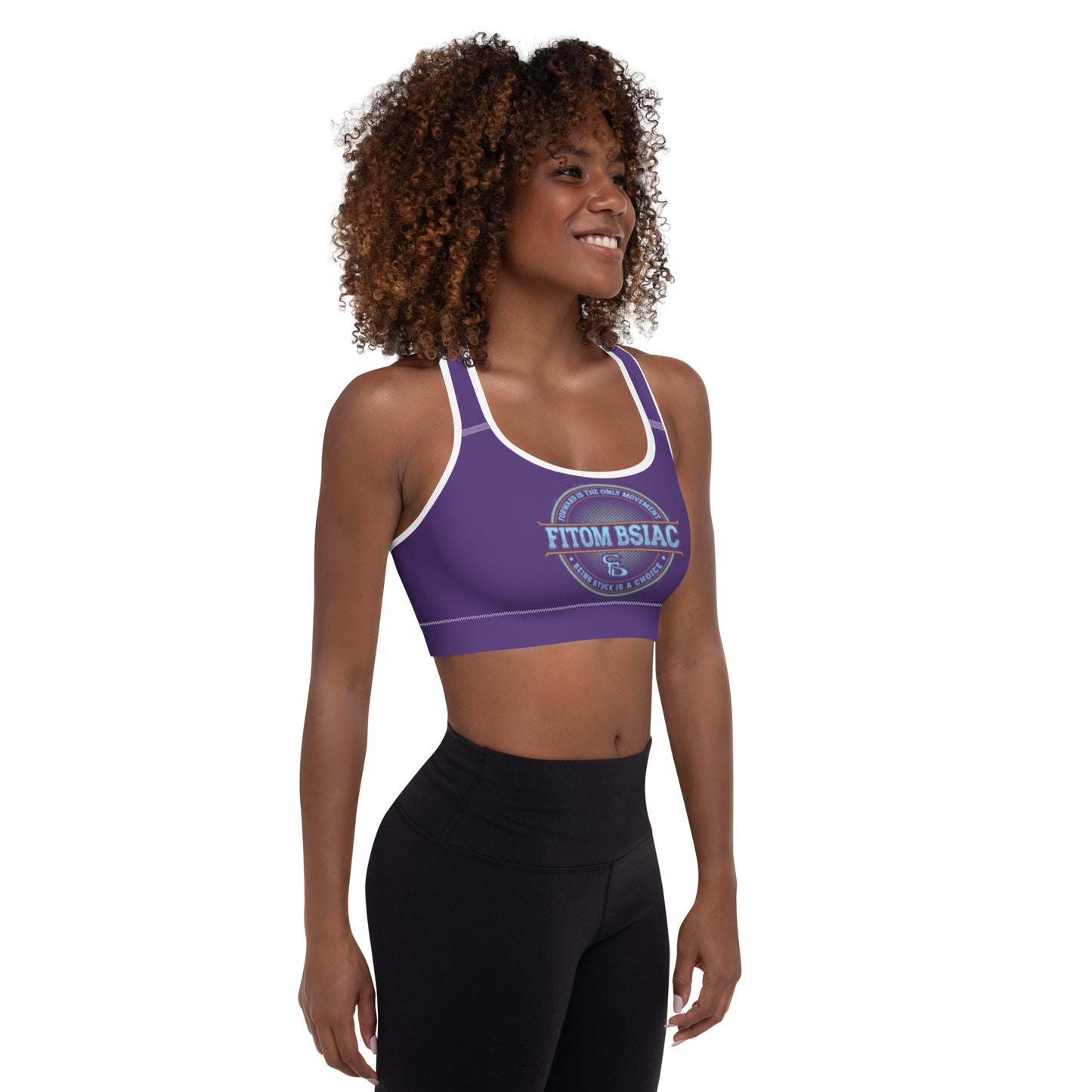 Padded Sports Bra (Purple)