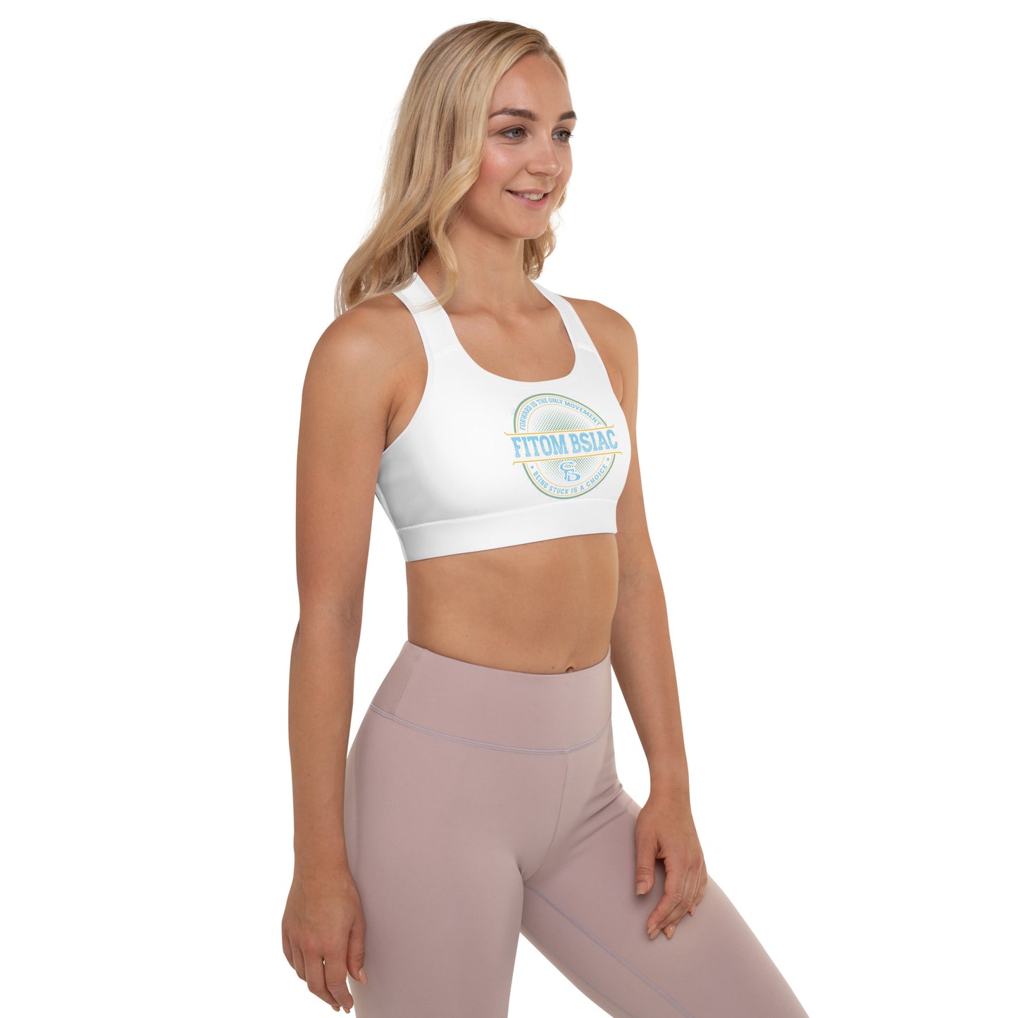 Padded Sports Bra (White)