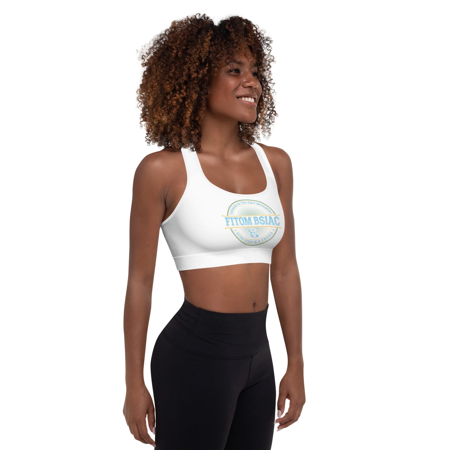 Padded Sports Bra (White)