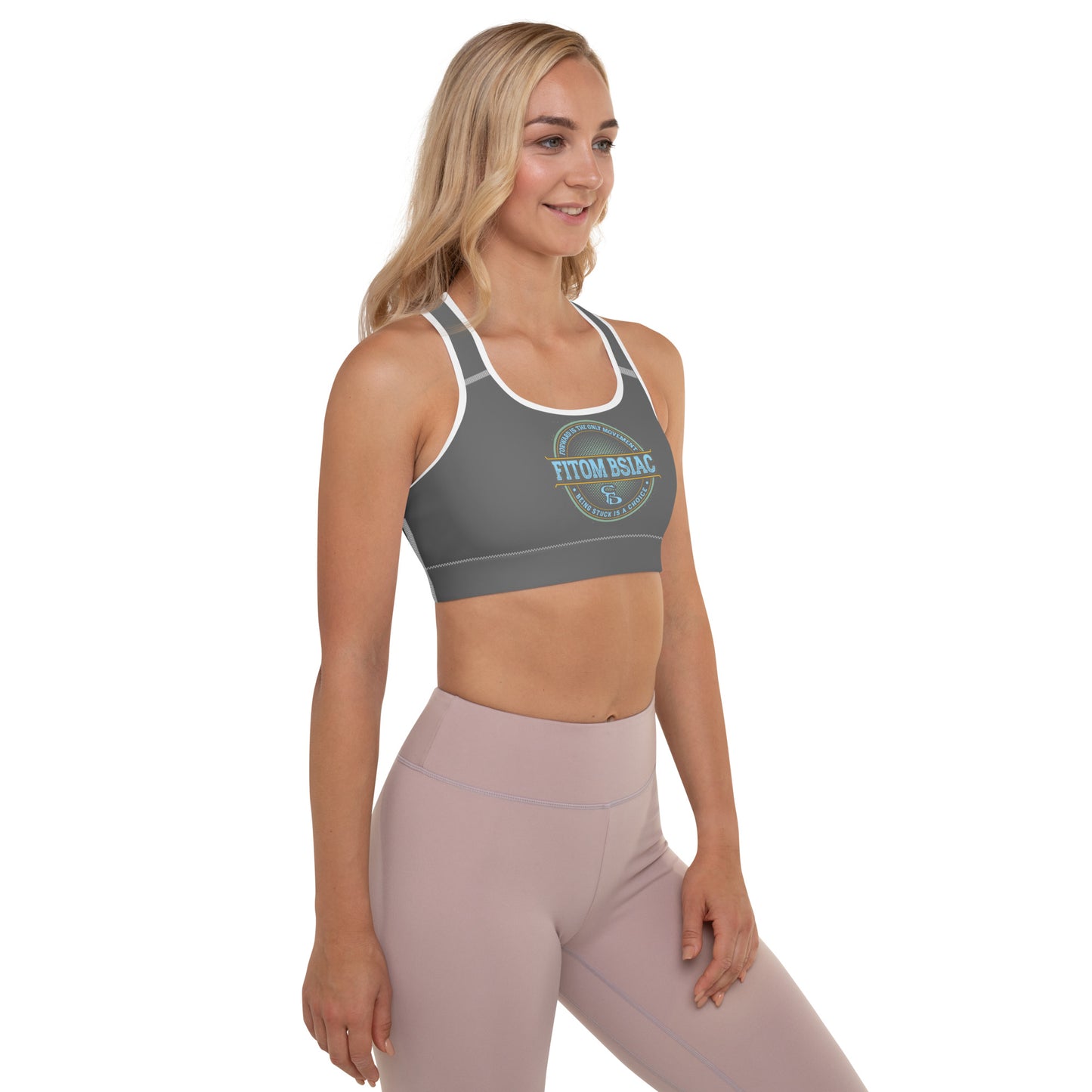 Padded Sports Bra (Charcoal Grey)