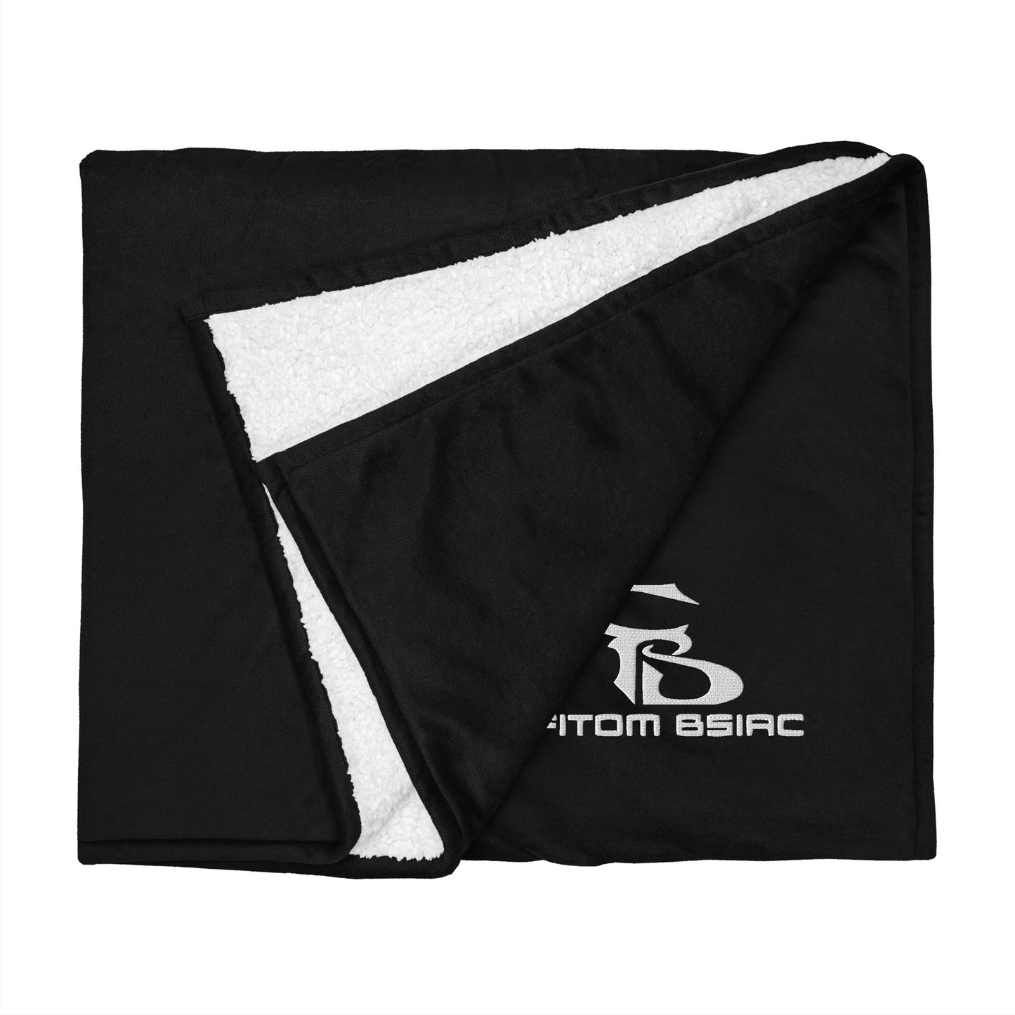 Premium Sherpa Embroidered Logo Blanket