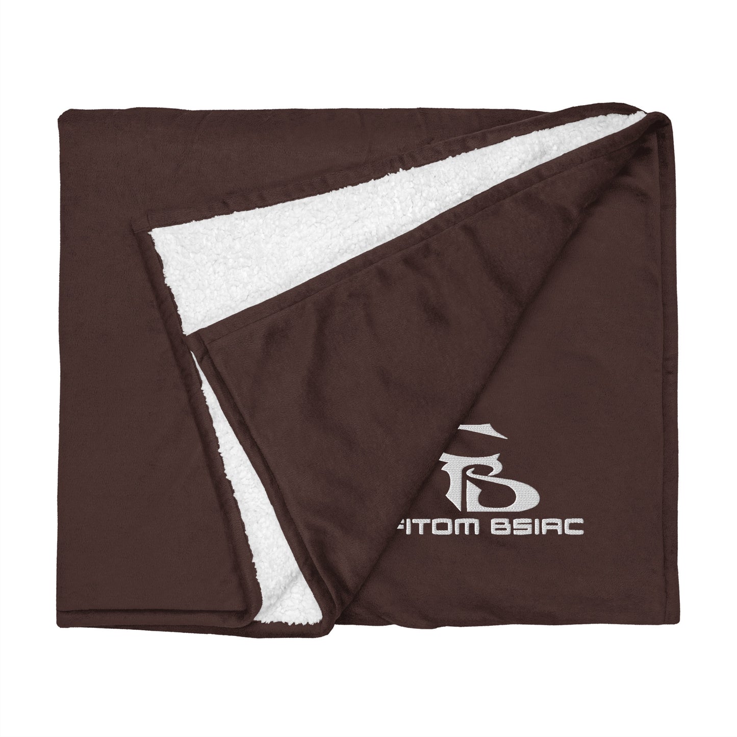 Premium Sherpa Embroidered Logo Blanket