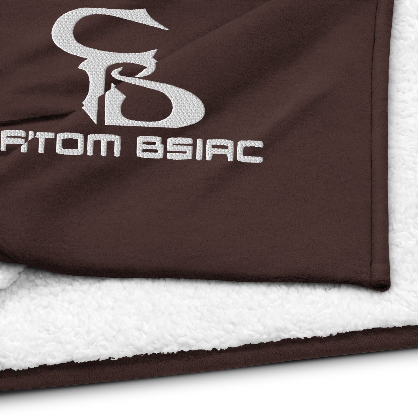 Premium Sherpa Embroidered Logo Blanket