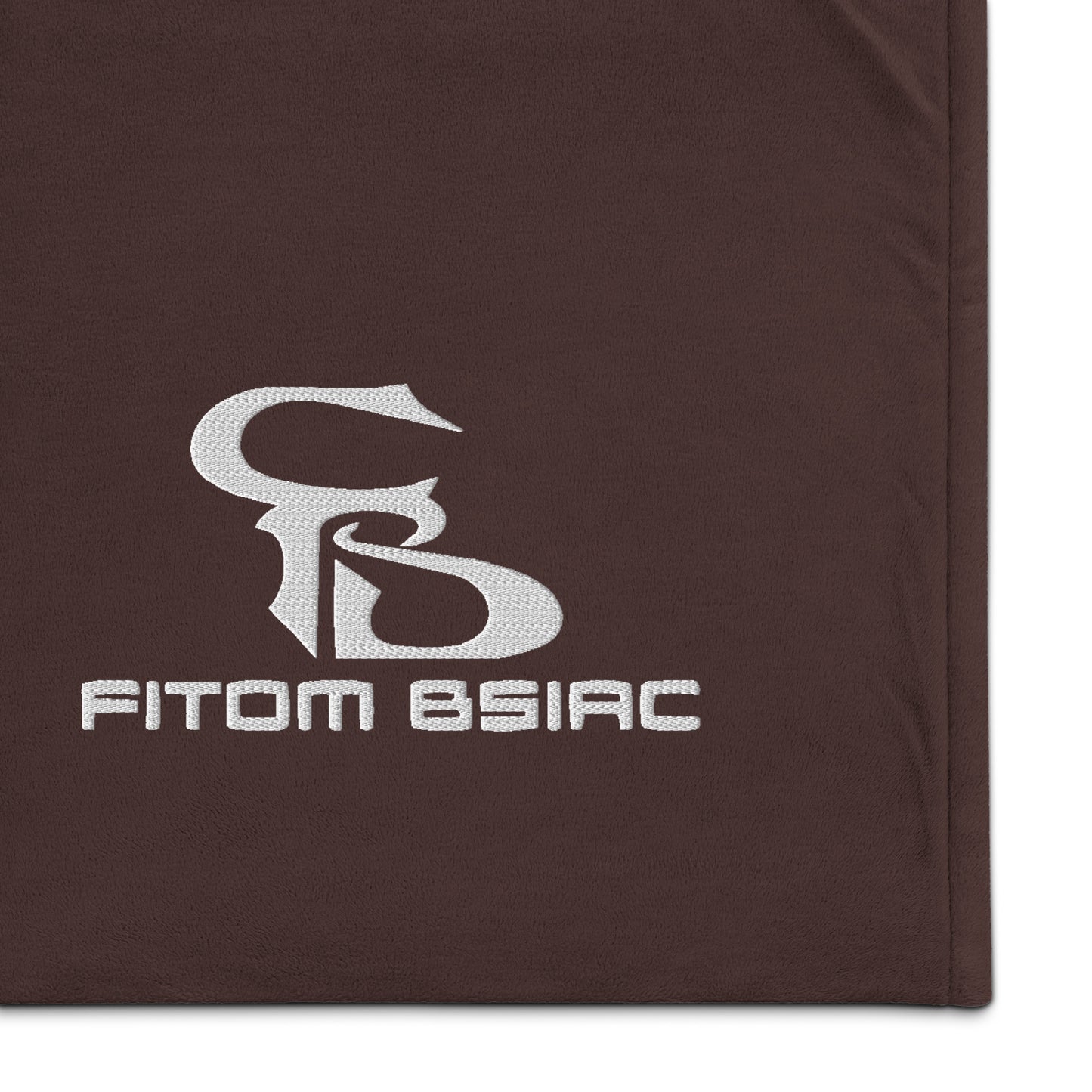 Premium Sherpa Embroidered Logo Blanket