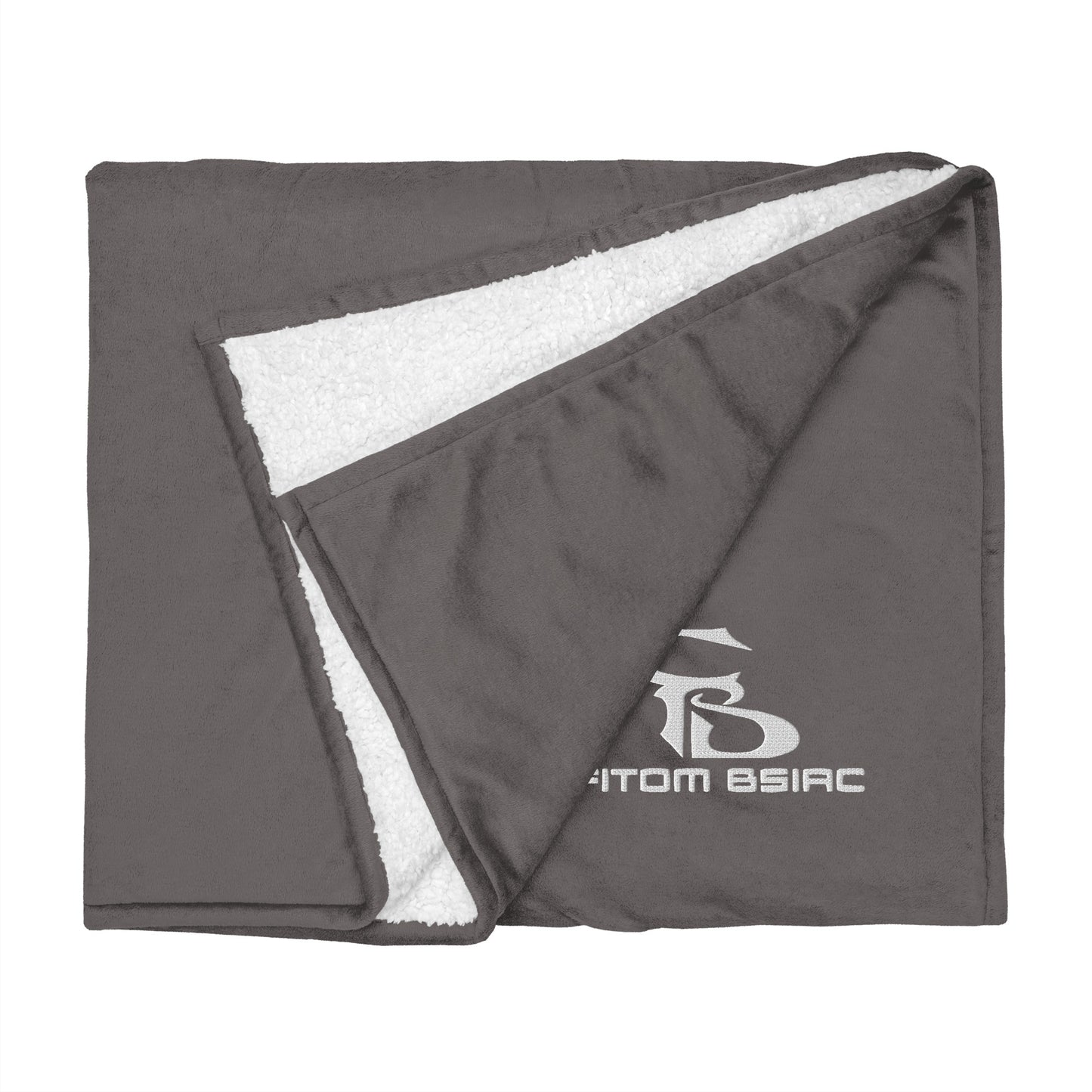 Premium Sherpa Embroidered Logo Blanket