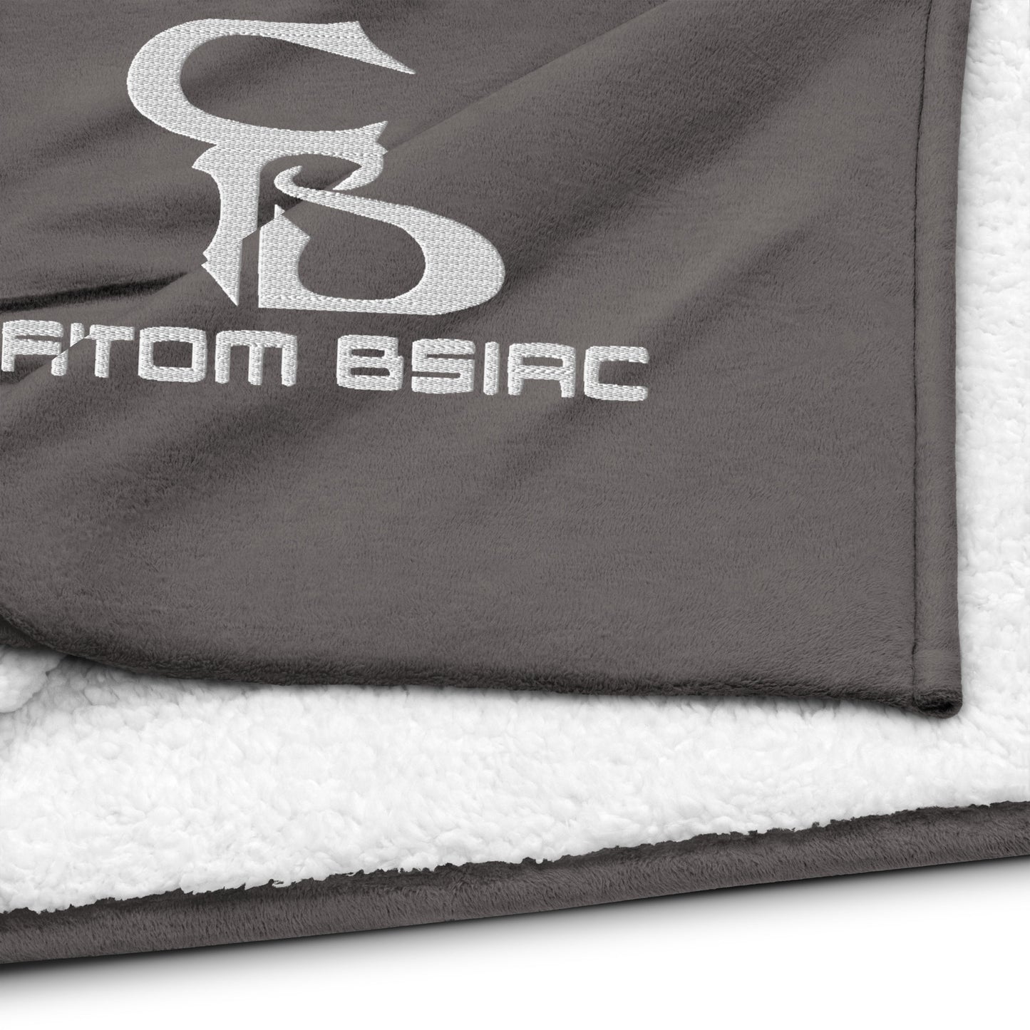 Premium Sherpa Embroidered Logo Blanket