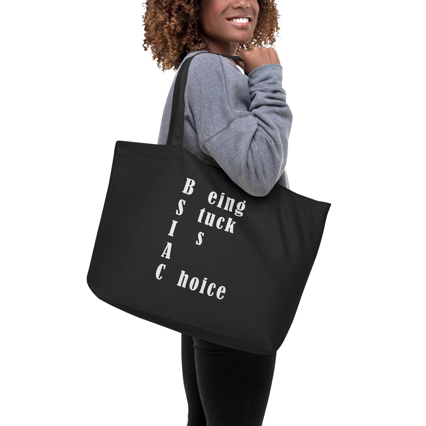 Large organic tote bag