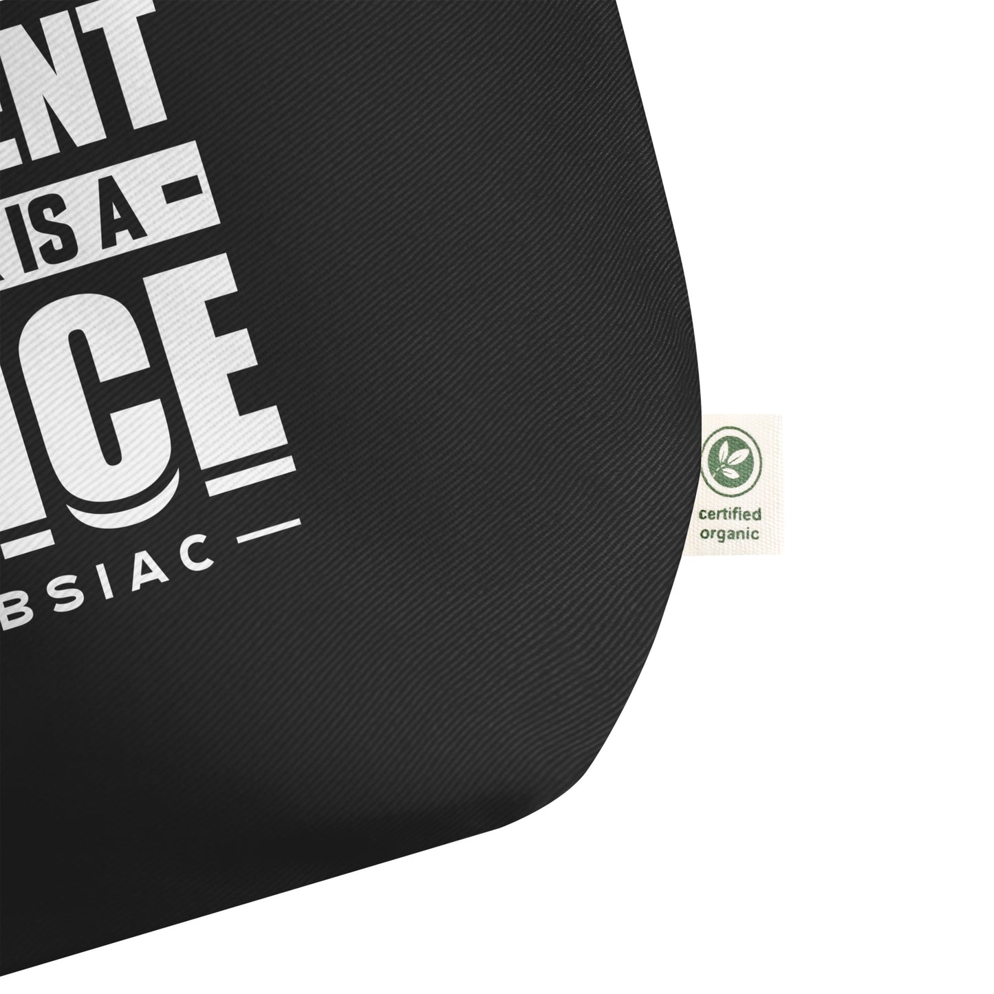 Large organic tote bag