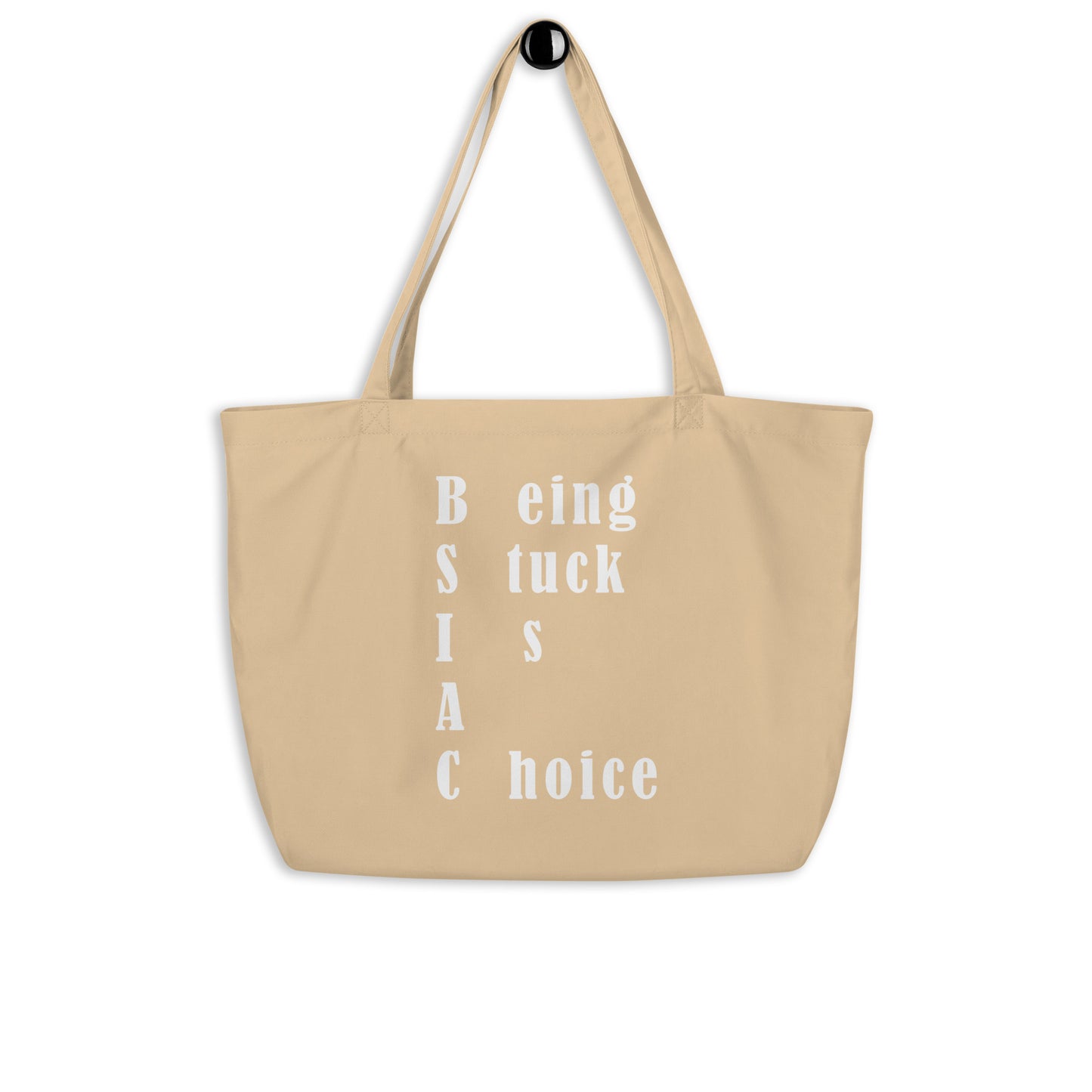 Large organic tote bag
