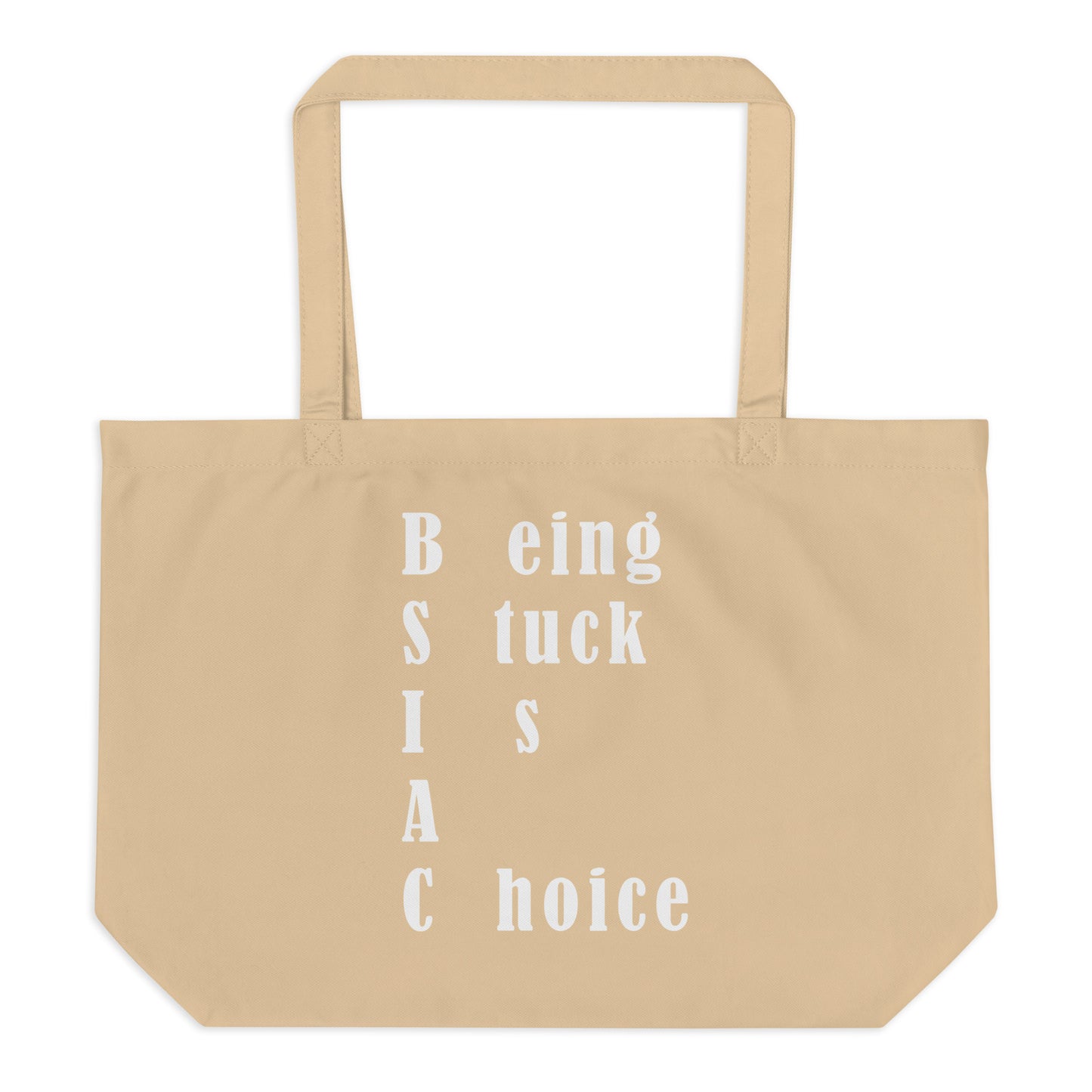 Large organic tote bag