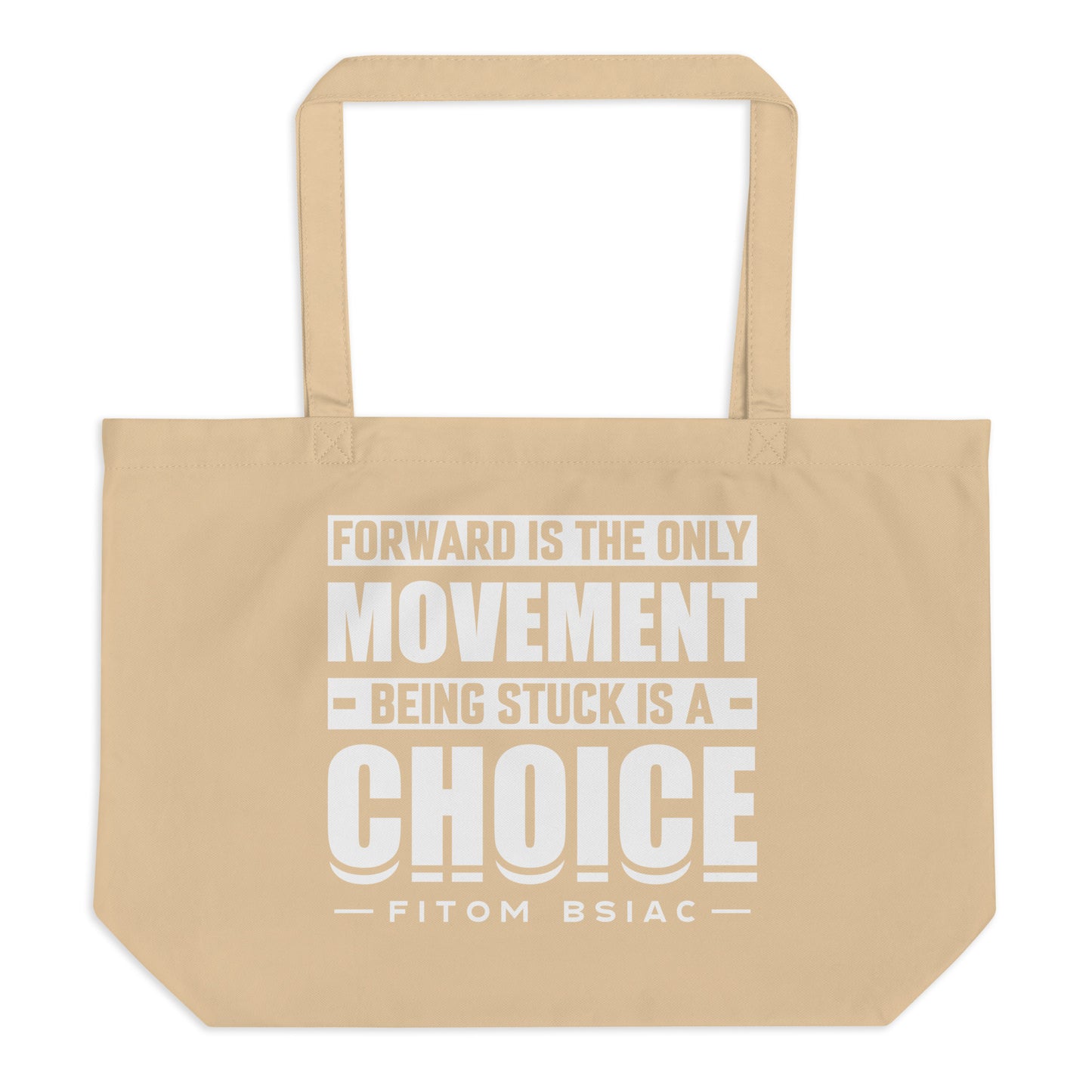Large organic tote bag