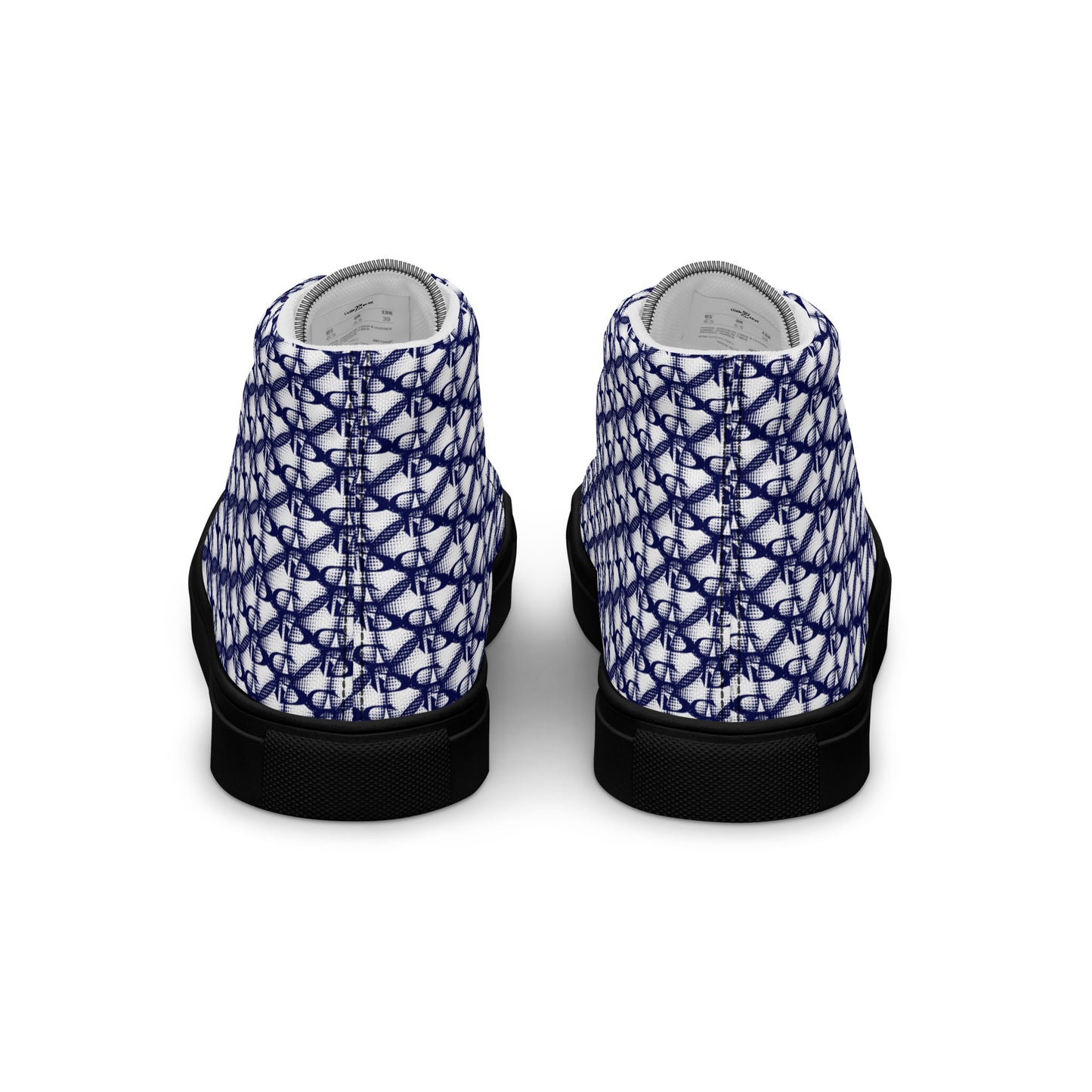 Men’s high top canvas shoes