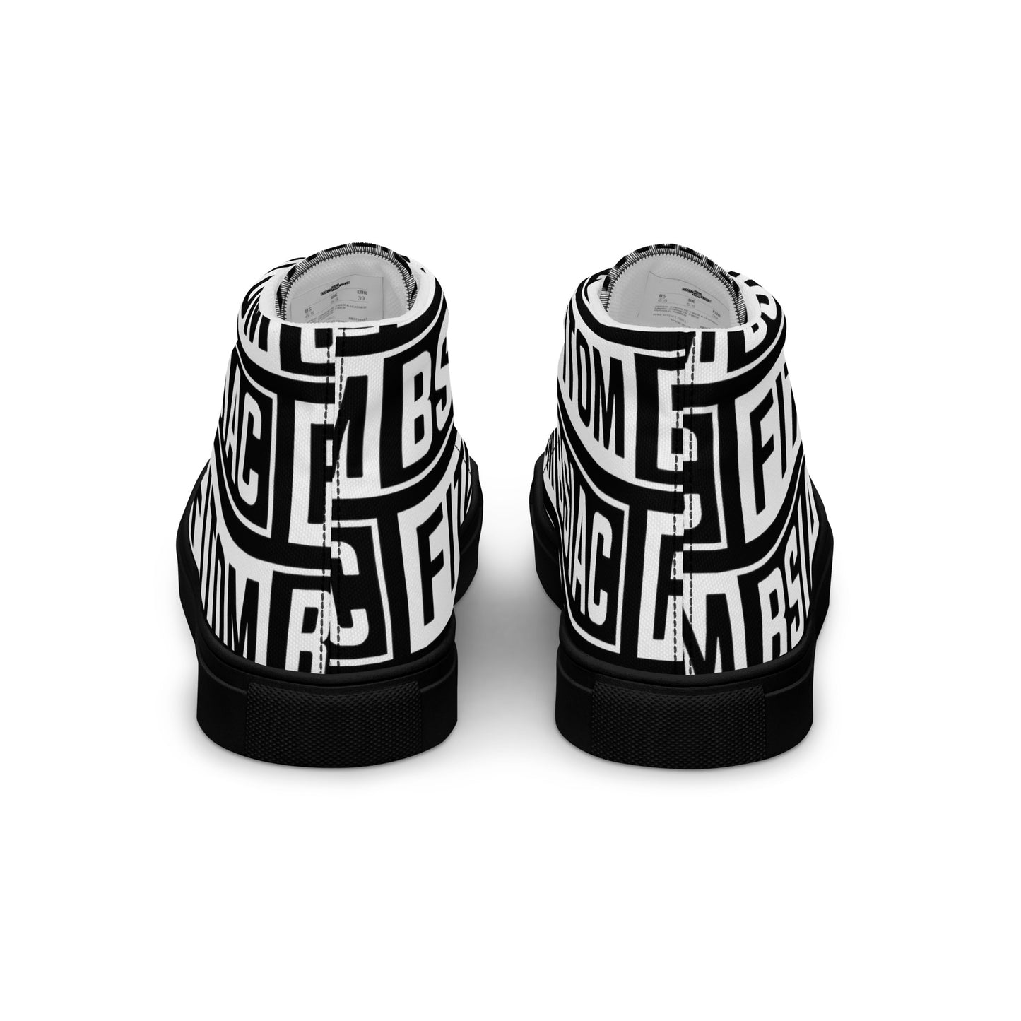 Men’s high top canvas shoes