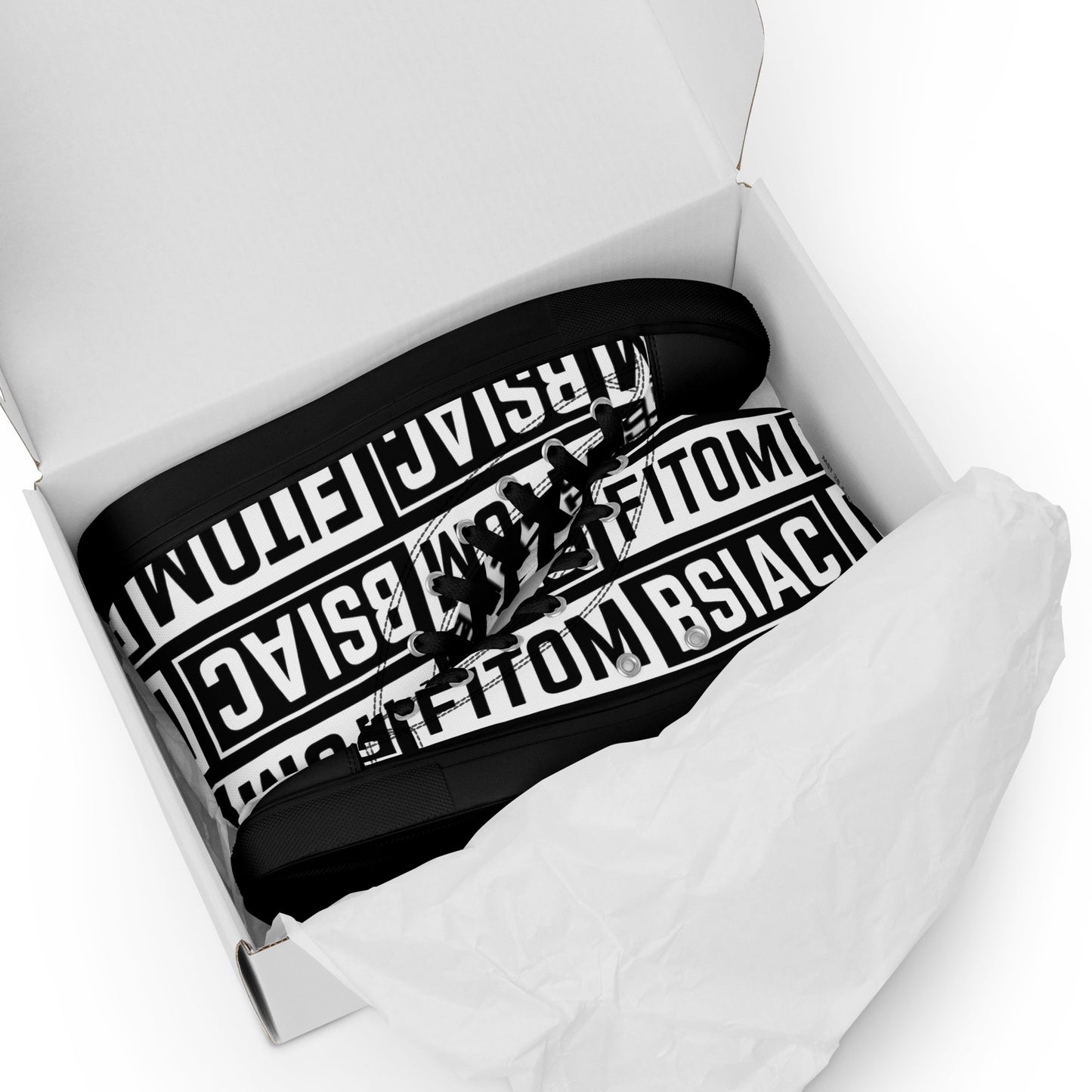 Men’s high top canvas shoes