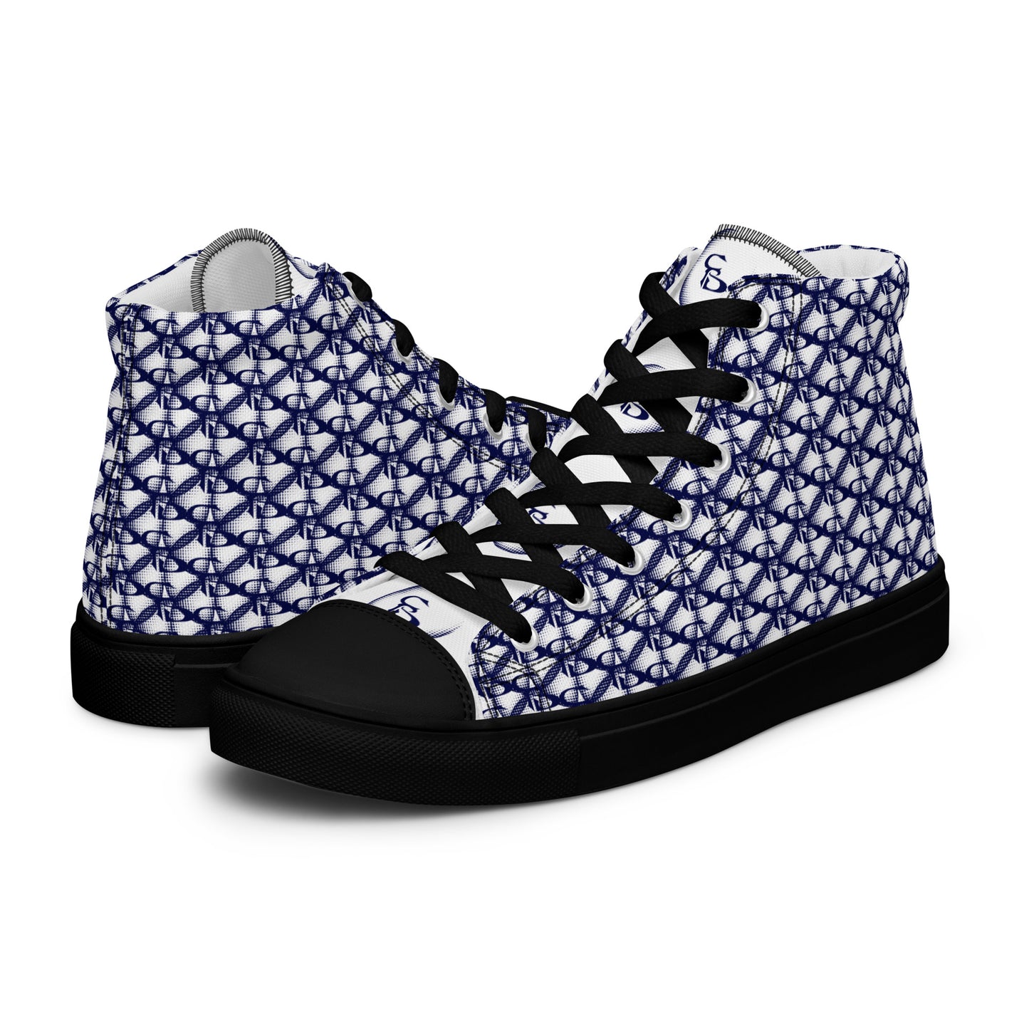 Men’s high top canvas shoes
