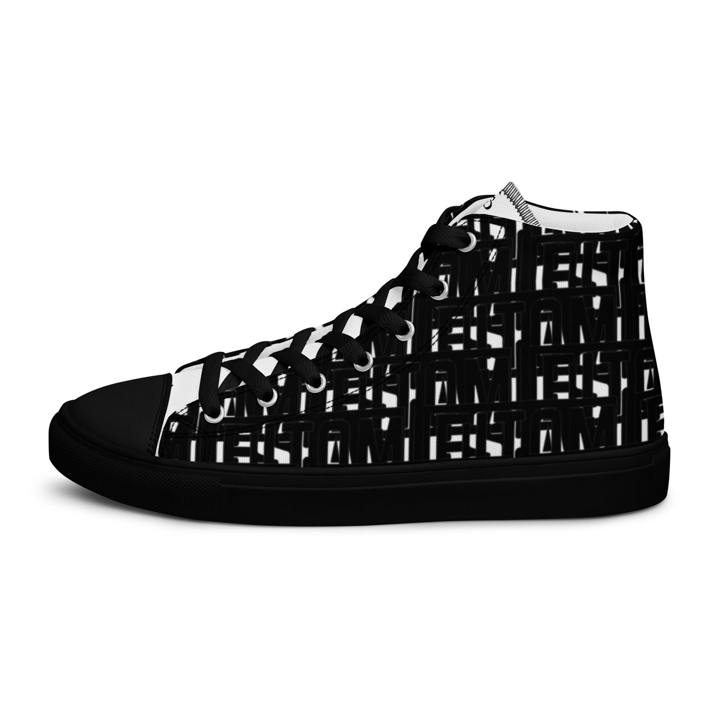 Men’s high top canvas shoes