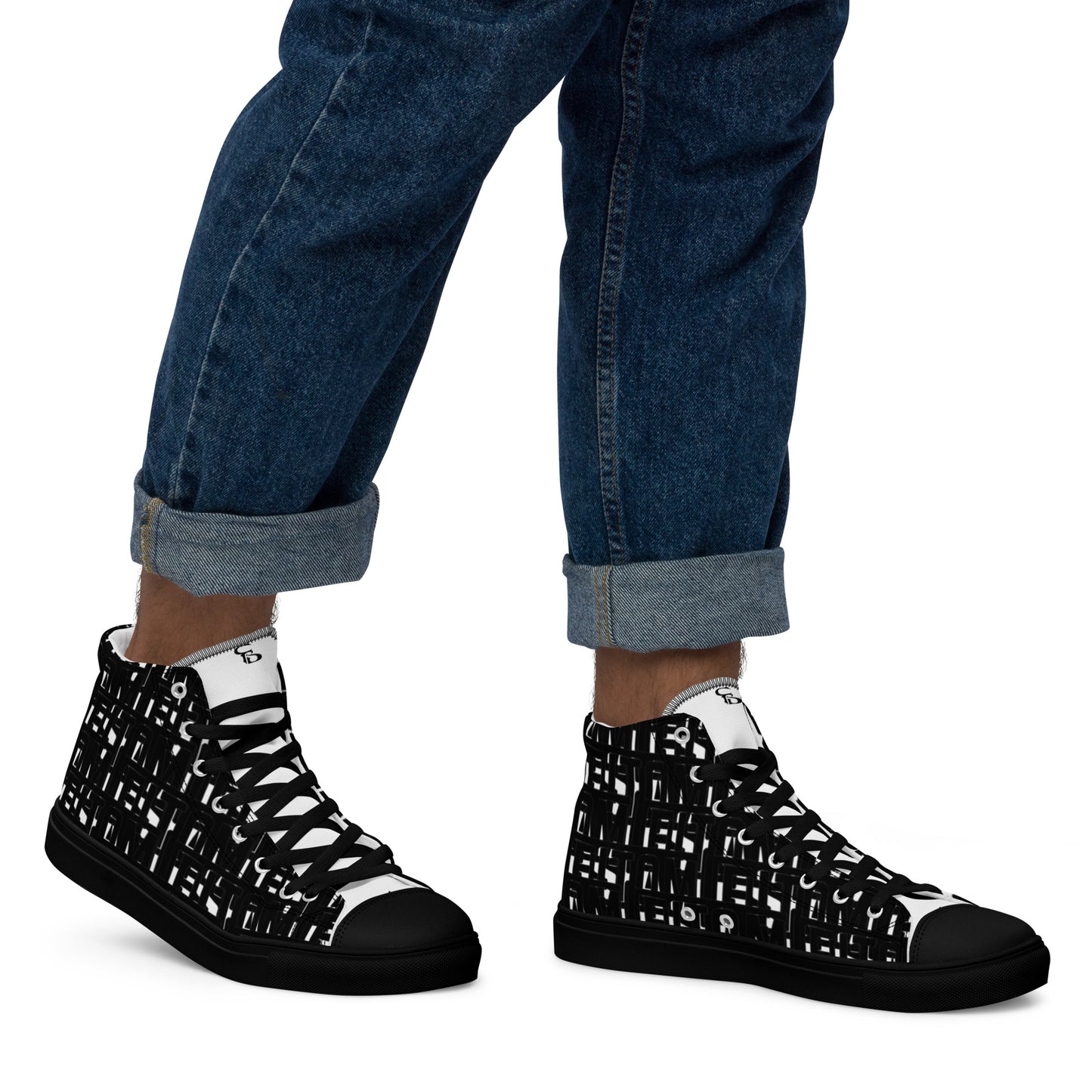 Men’s high top canvas shoes