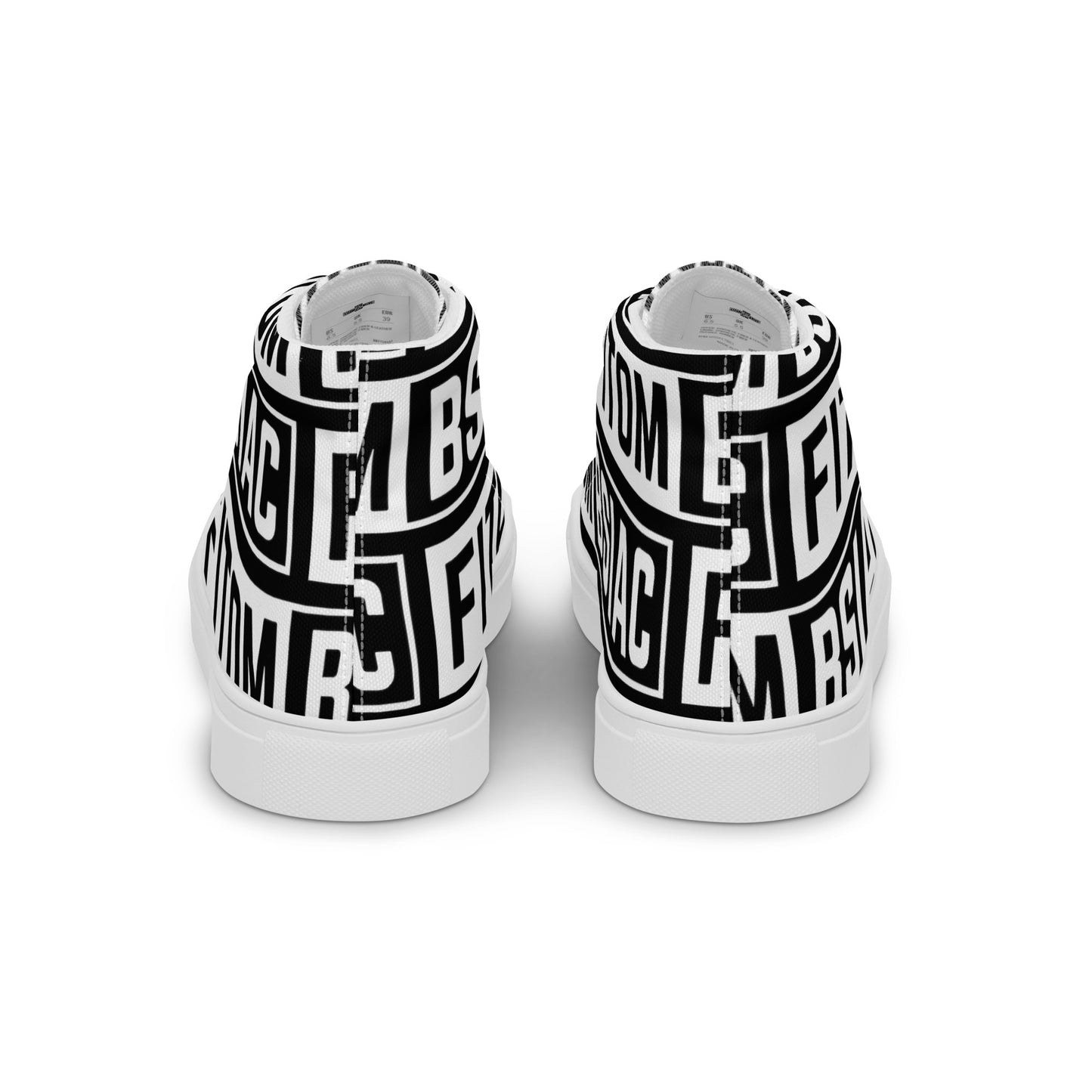 Men’s high top canvas shoes