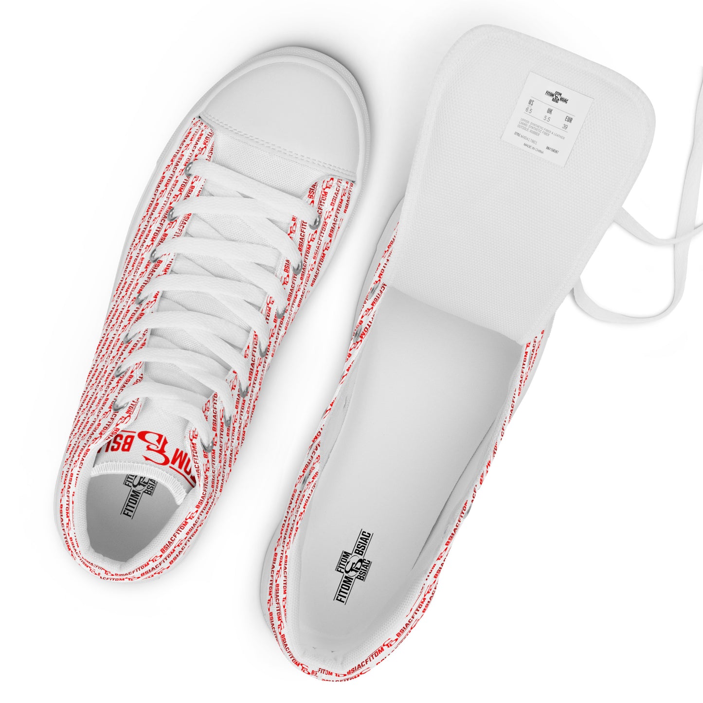 Men’s high top canvas shoes