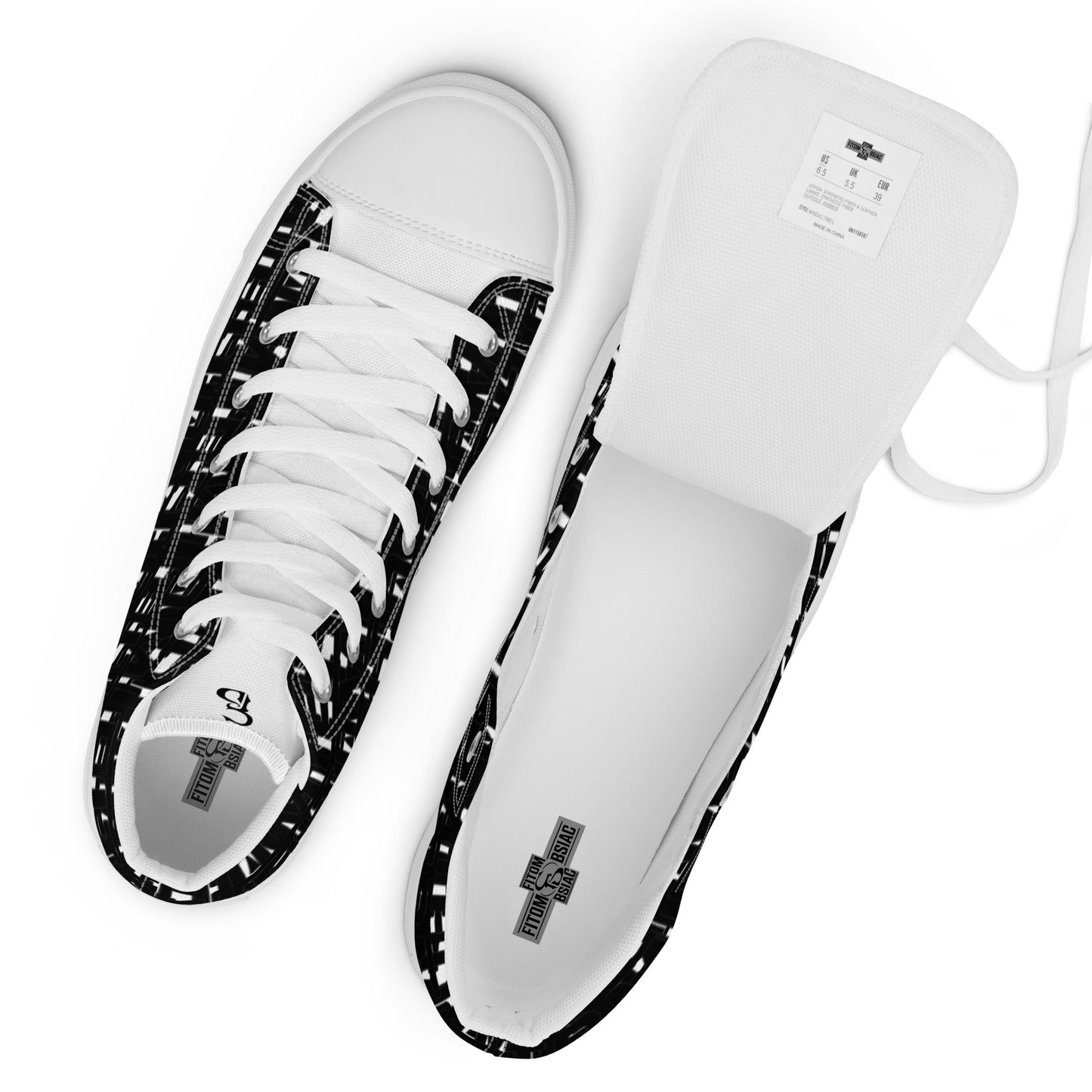 Men’s high top canvas shoes