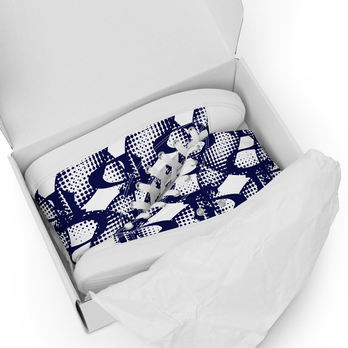 Men’s high top canvas shoes