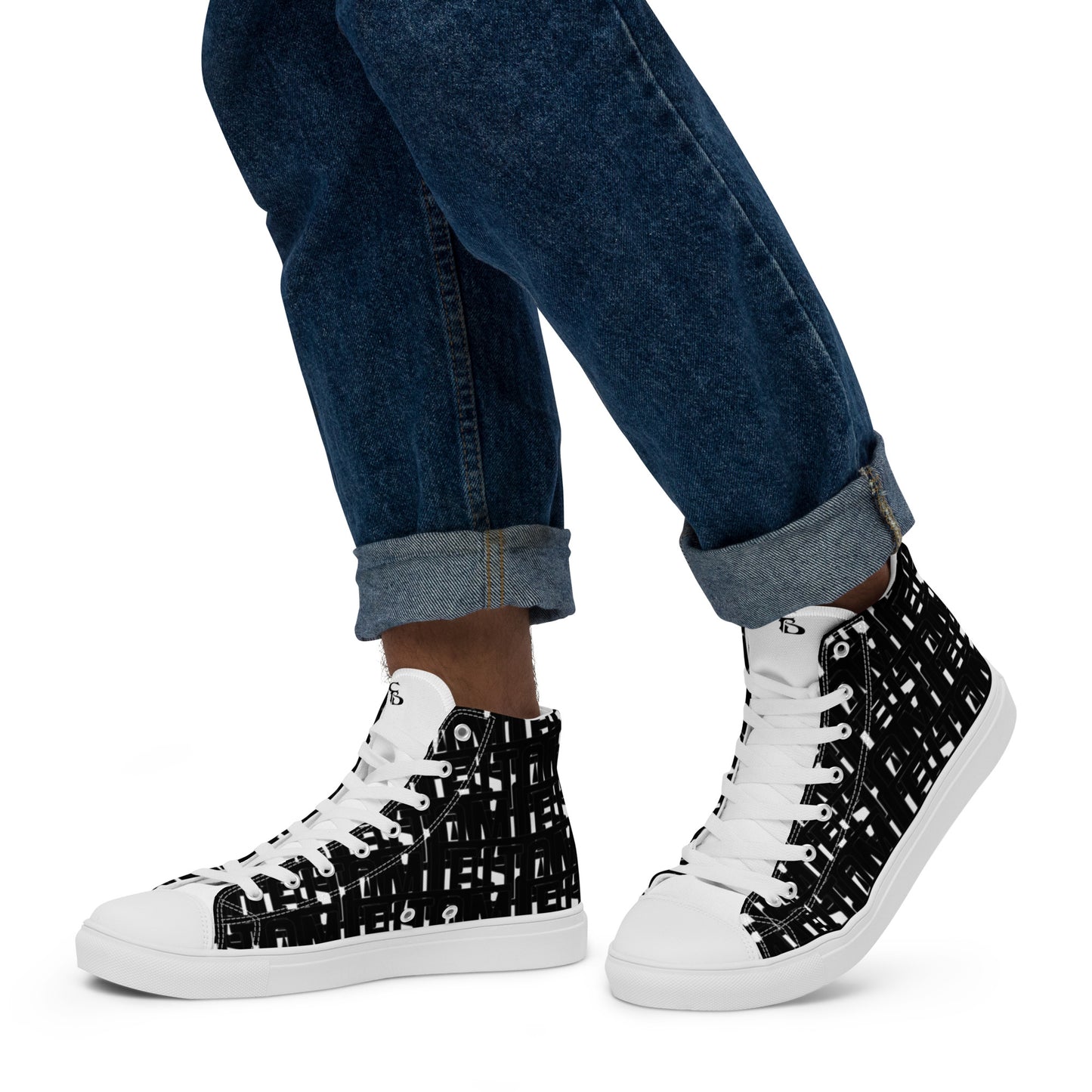Men’s high top canvas shoes
