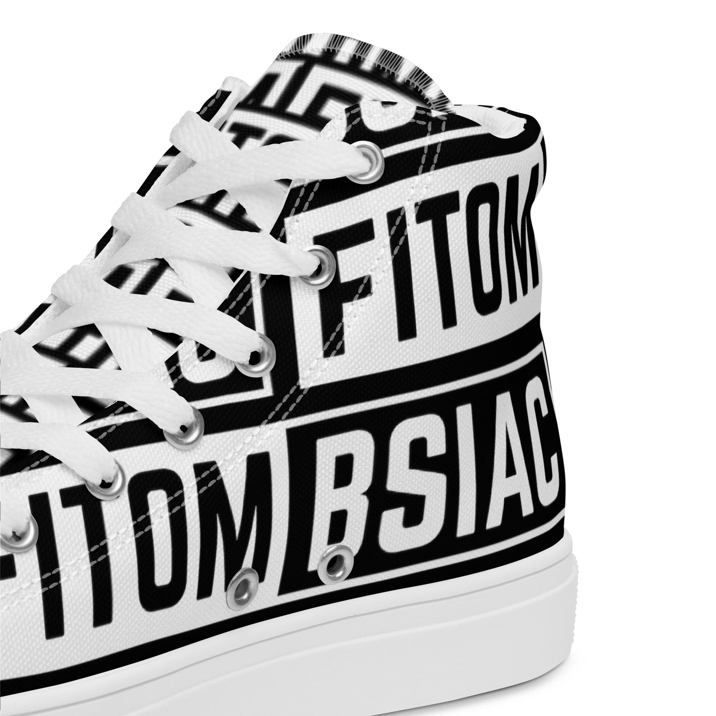 Men’s high top canvas shoes