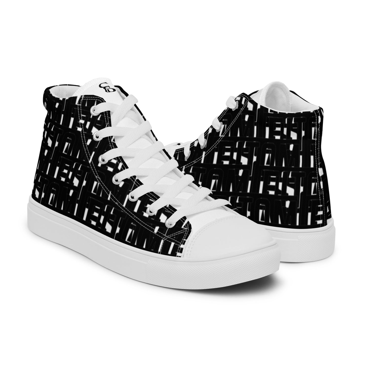 Men’s high top canvas shoes