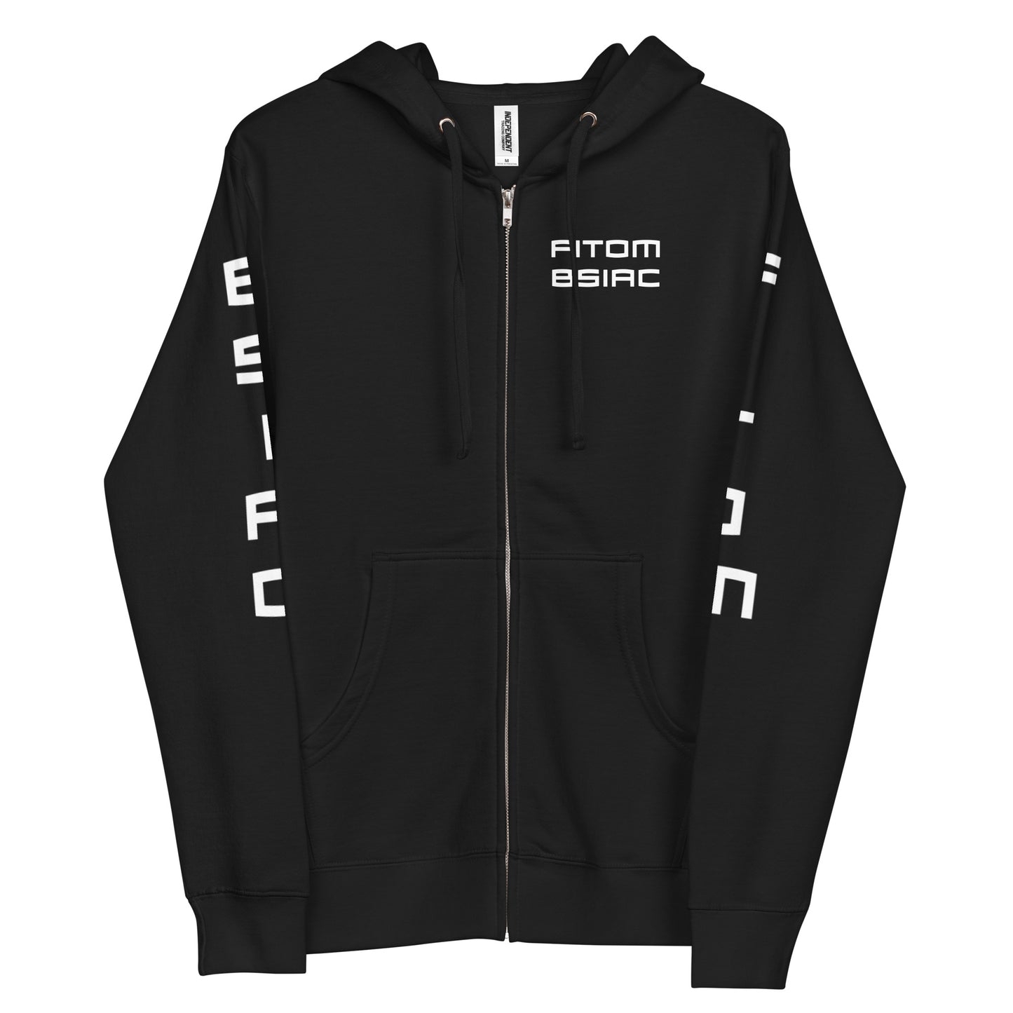 Unisex fleece zip up hoodie