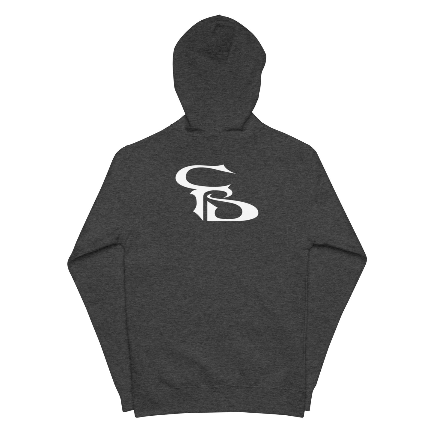 Unisex fleece zip up hoodie