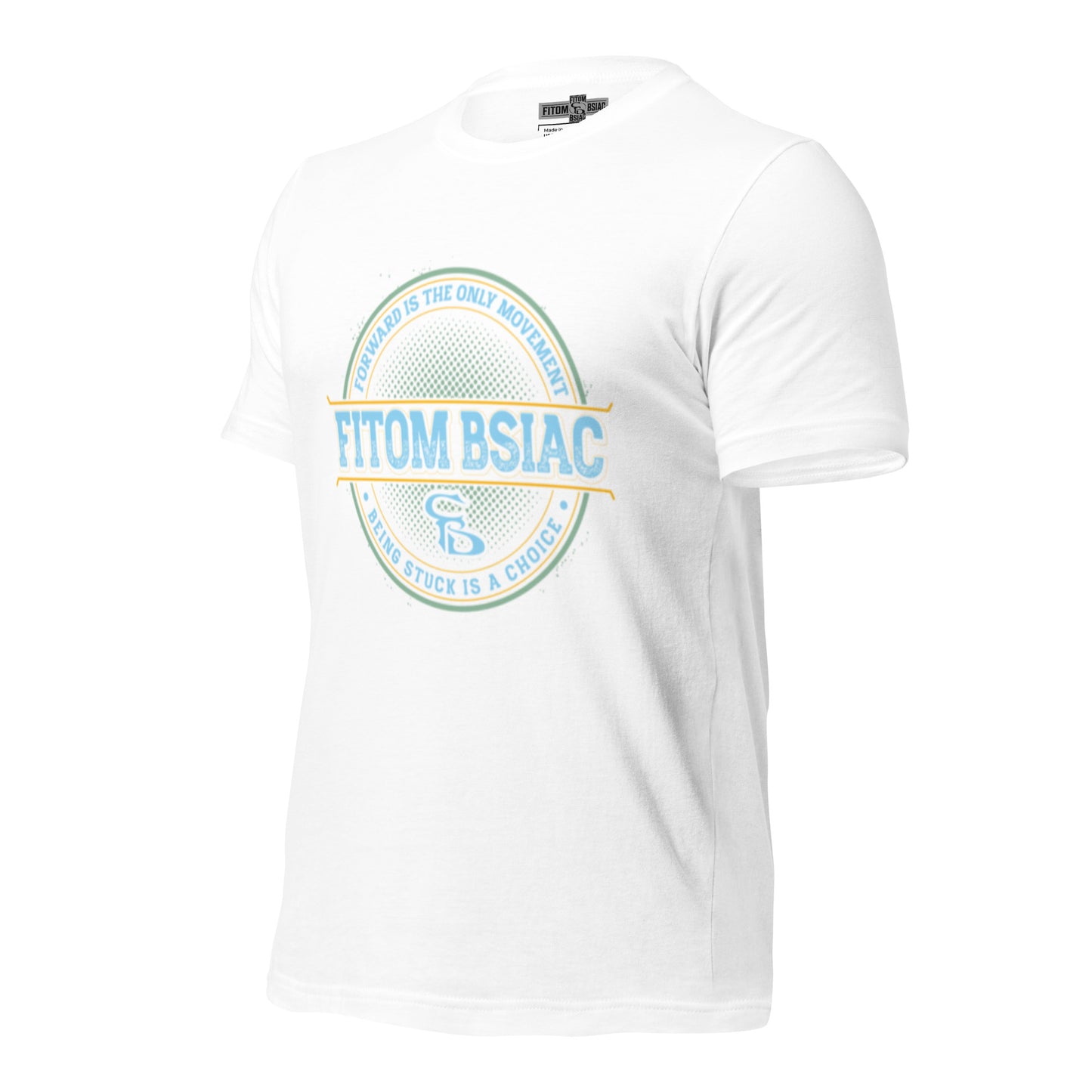 Unisex t-shirt - White Logo on Sleeve